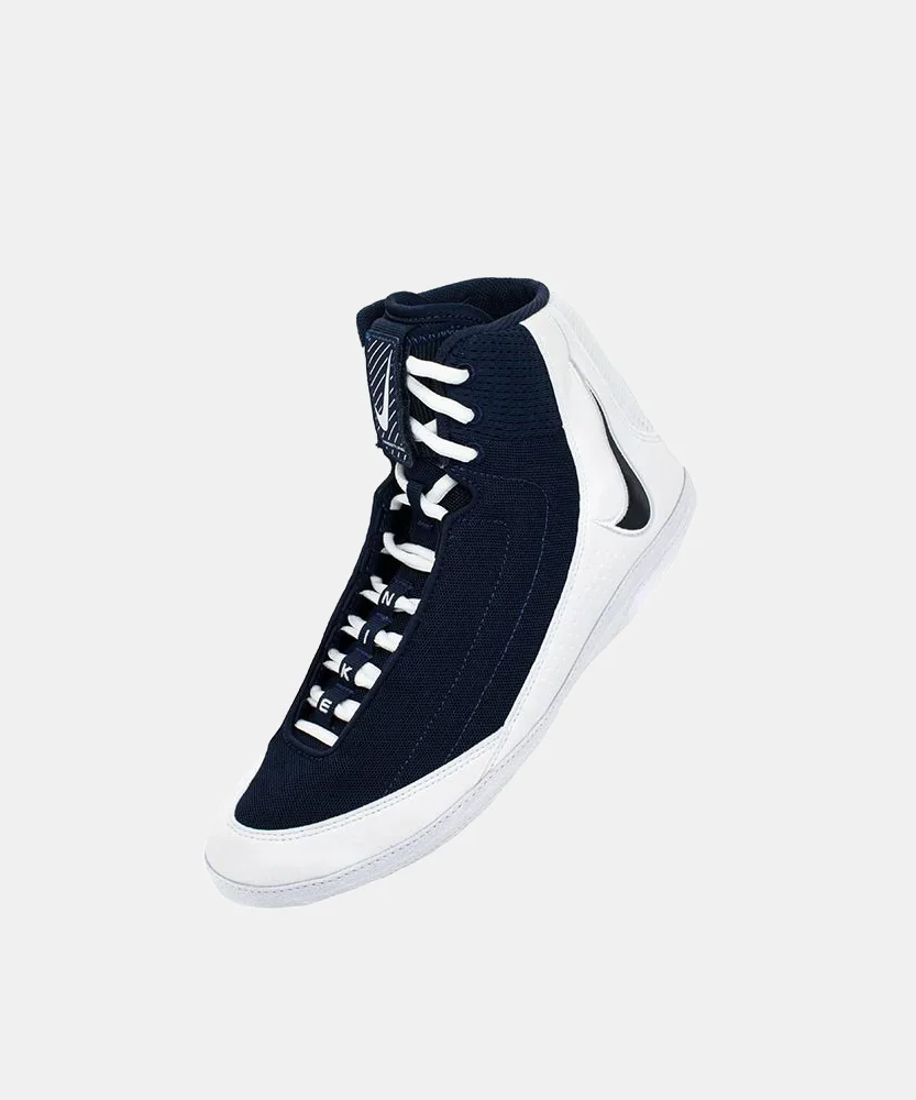 Chaussures de Lutte Inflict 4 Nike - Bleu Marine/Blanc - Image 2