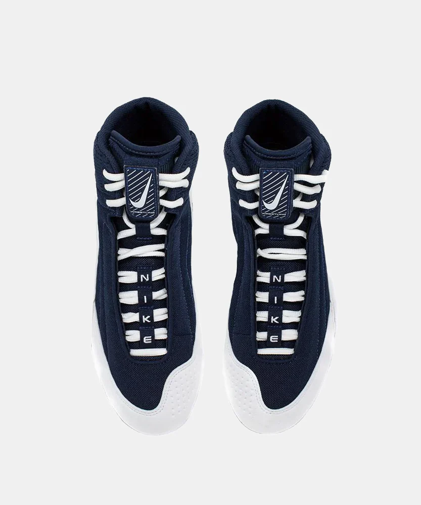 Chaussures de Lutte Inflict 4 Nike - Bleu Marine/Blanc - Image 4