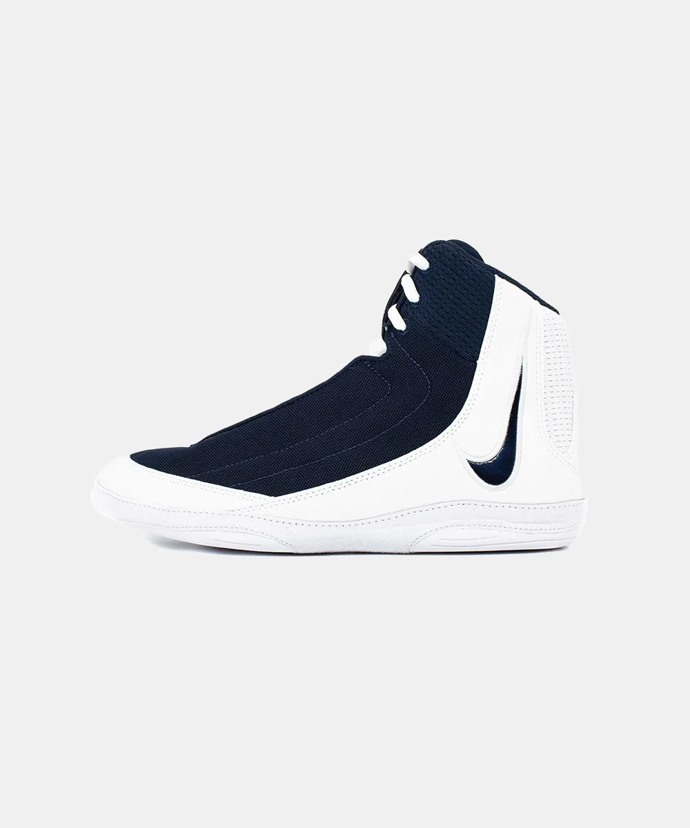 Chaussures de Lutte Inflict 4 Nike - Bleu Marine/Blanc - Image 8