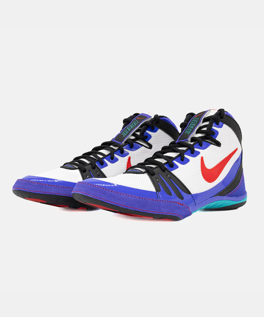 Chaussures de Lutte Nike Freek Se - Blanc/Rouge/Violet - Image 3