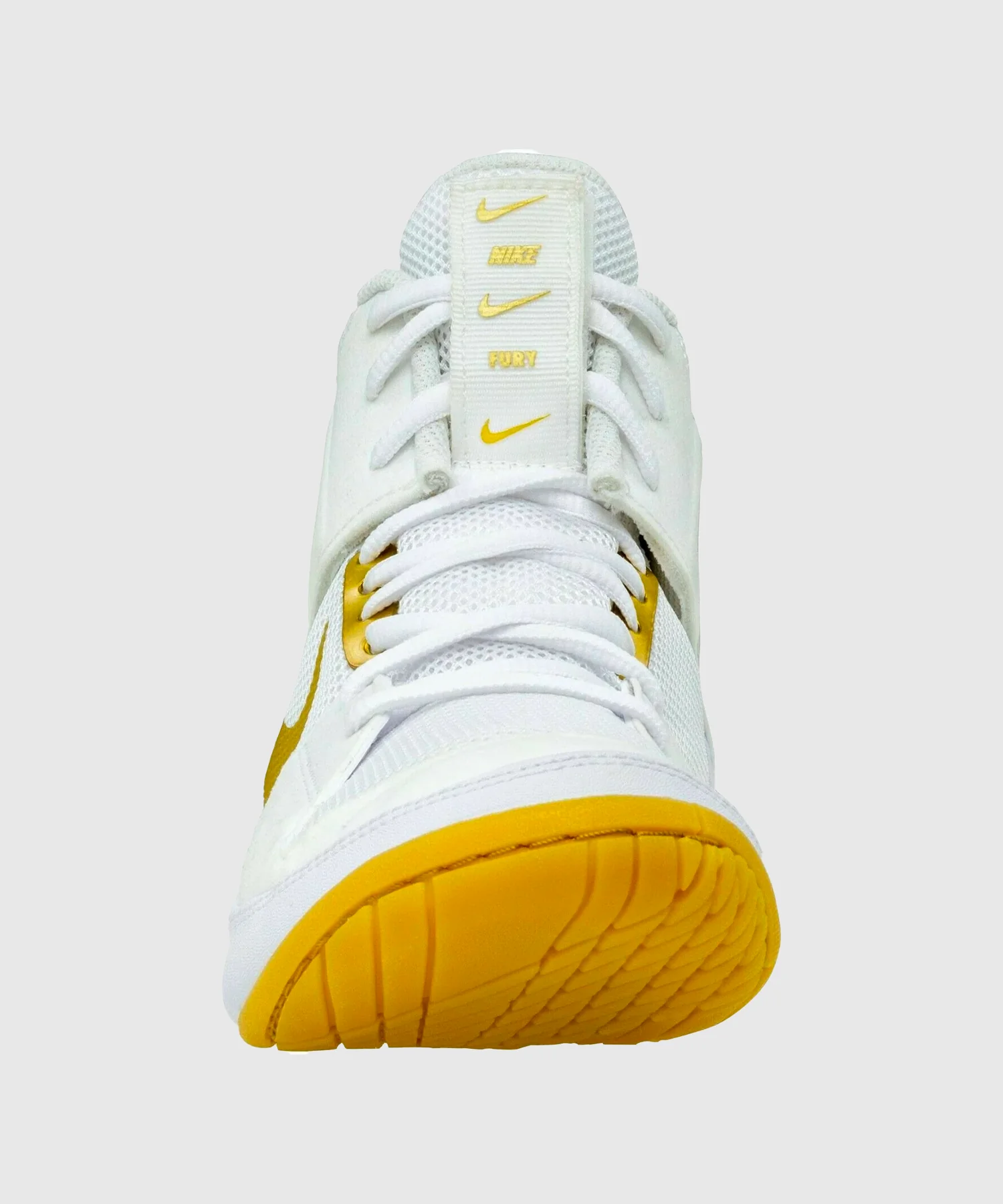 Chaussures de Lutte Nike Fury - Blanc/Or - Image 2