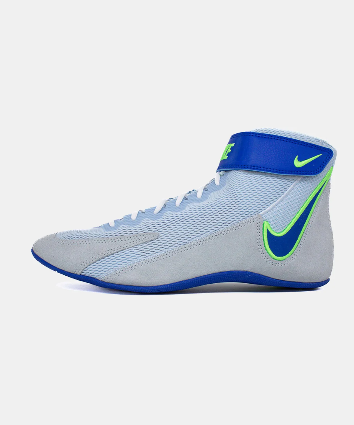 Chaussures de Lutte Speedsweep VIII Nike - Gris/Bleu/Néon - Image 2