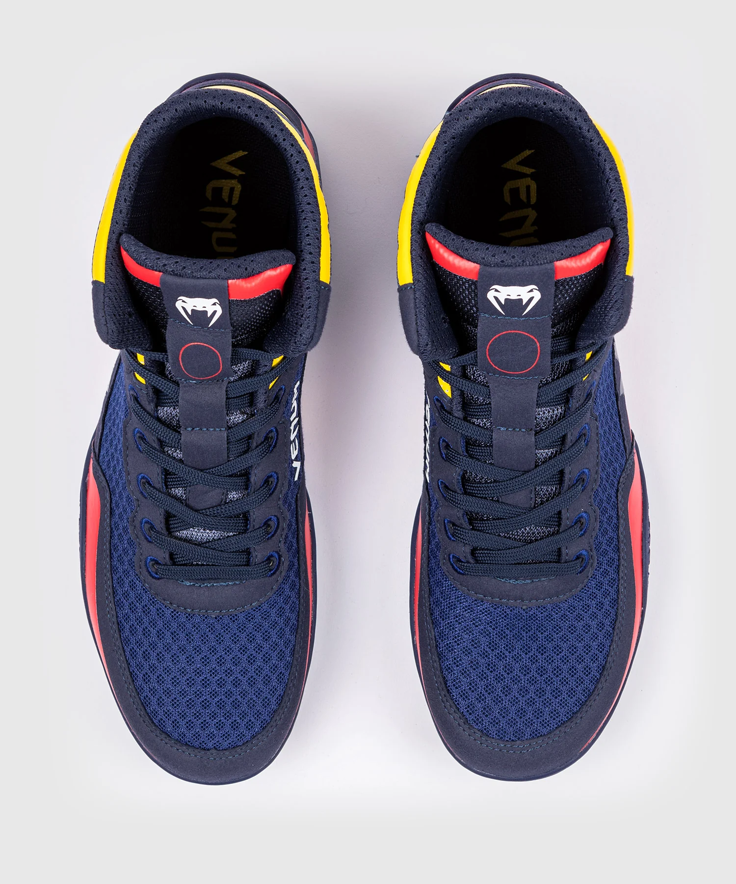 Chaussures de lutte Venum Elite - Bleu/Jaune - Image 9