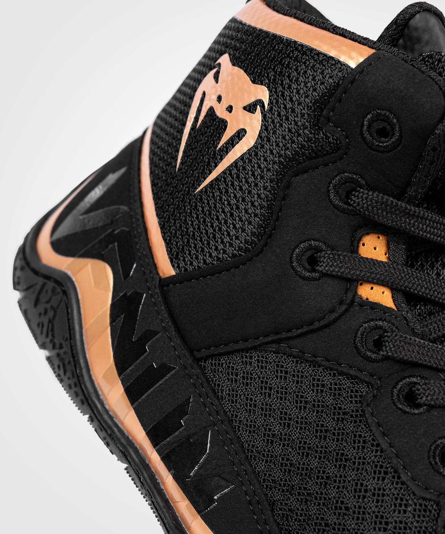 Chaussures de lutte Venum Elite - Noir/Bronze - Image 9