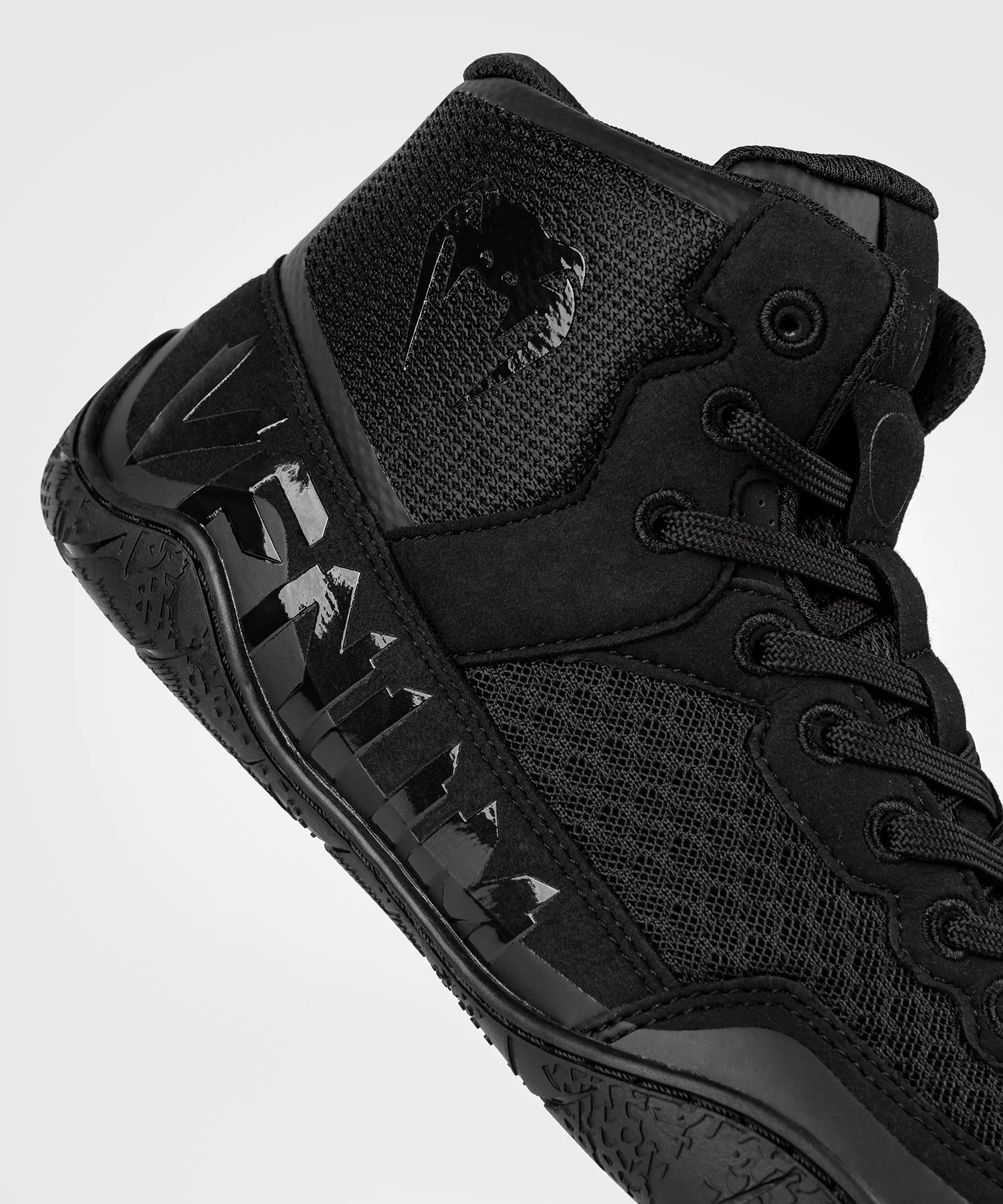 Chaussures de lutte Venum Elite - Noir/Noir - Image 8