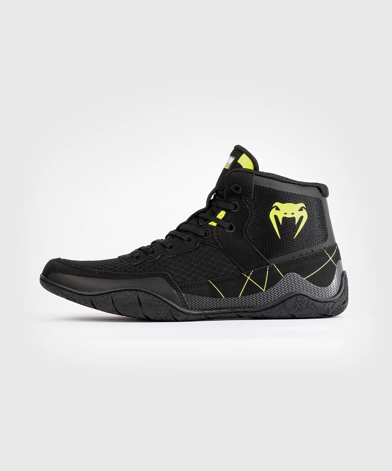 Chaussures de lutte Venum Training Camp 4.0 - Noir/Vert Néon - Image 3