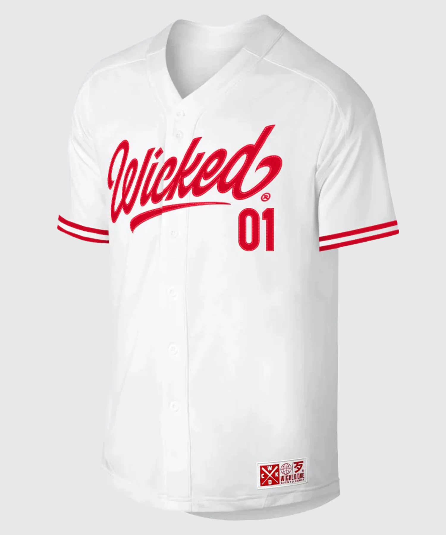 Chemise Baseball Wicked One Rollin - Blanc