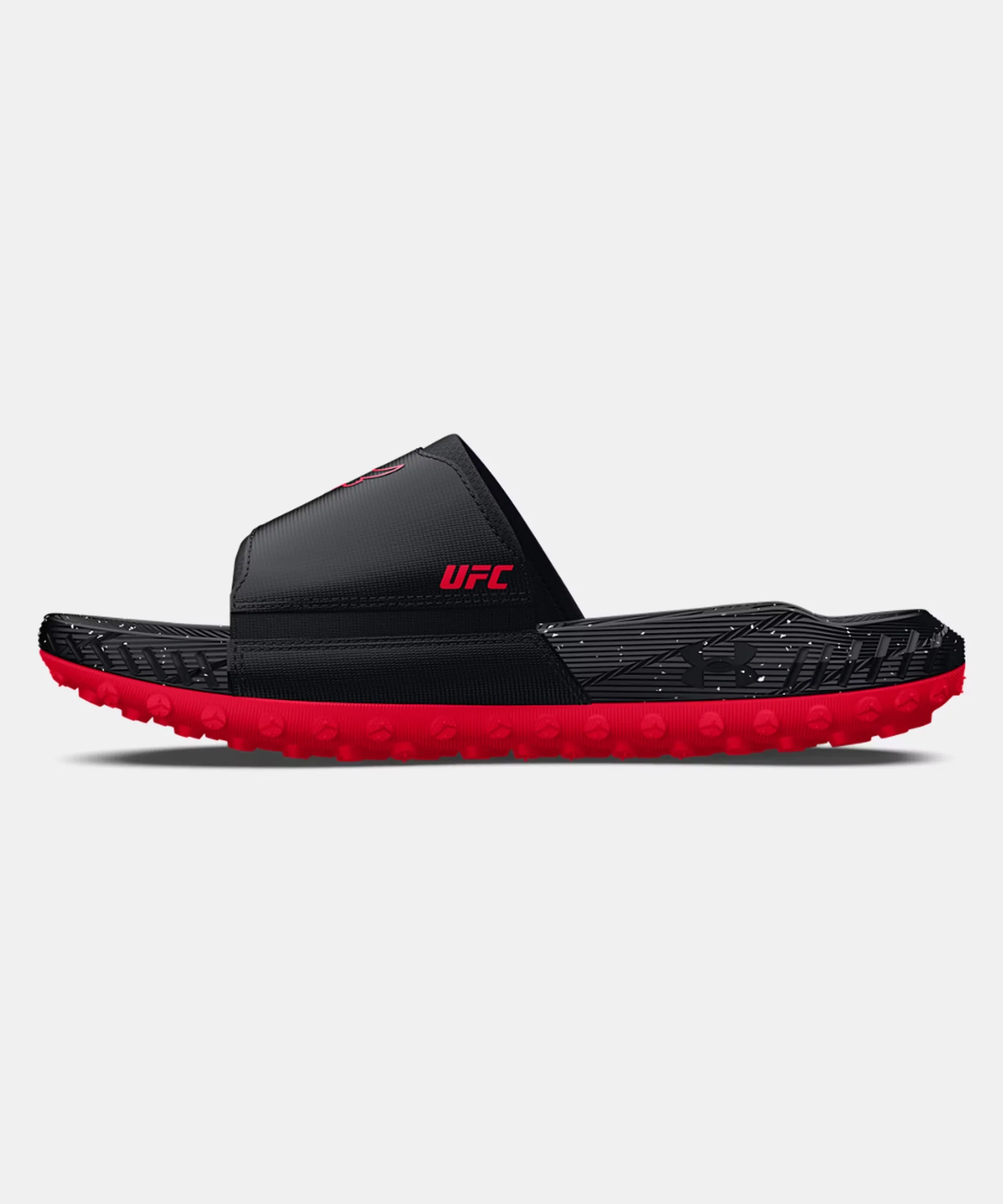 Claquette Under Armour Project Rock 3 UFC - Noir/Rouge - Image 3