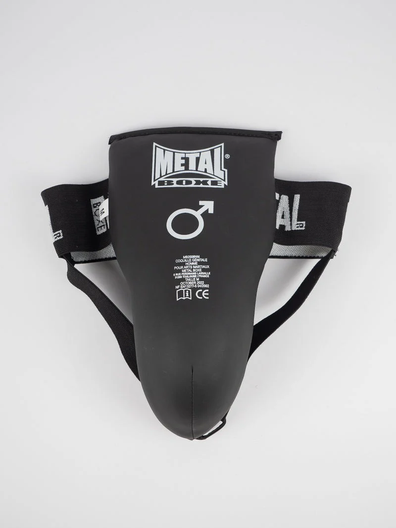 Coquille de Protection Anatomique Metal Boxe - Noir