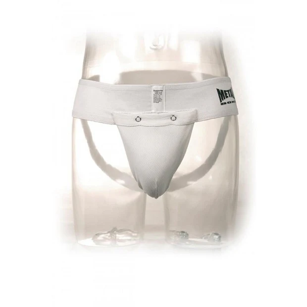 Coquille de Protection et porte-Coquille de Protection Metal Boxe - Blanc - Image 2
