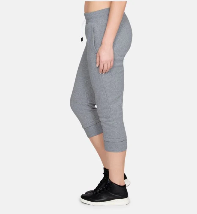 Corsaire Femme Under Armour Fleece Slim Leg - Gris - Image 4