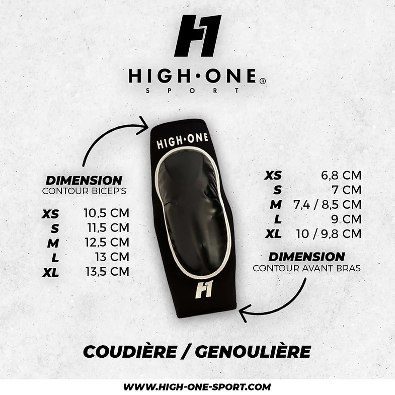 Coudière Et Genouillère High One Sparring - Noir - Image 3