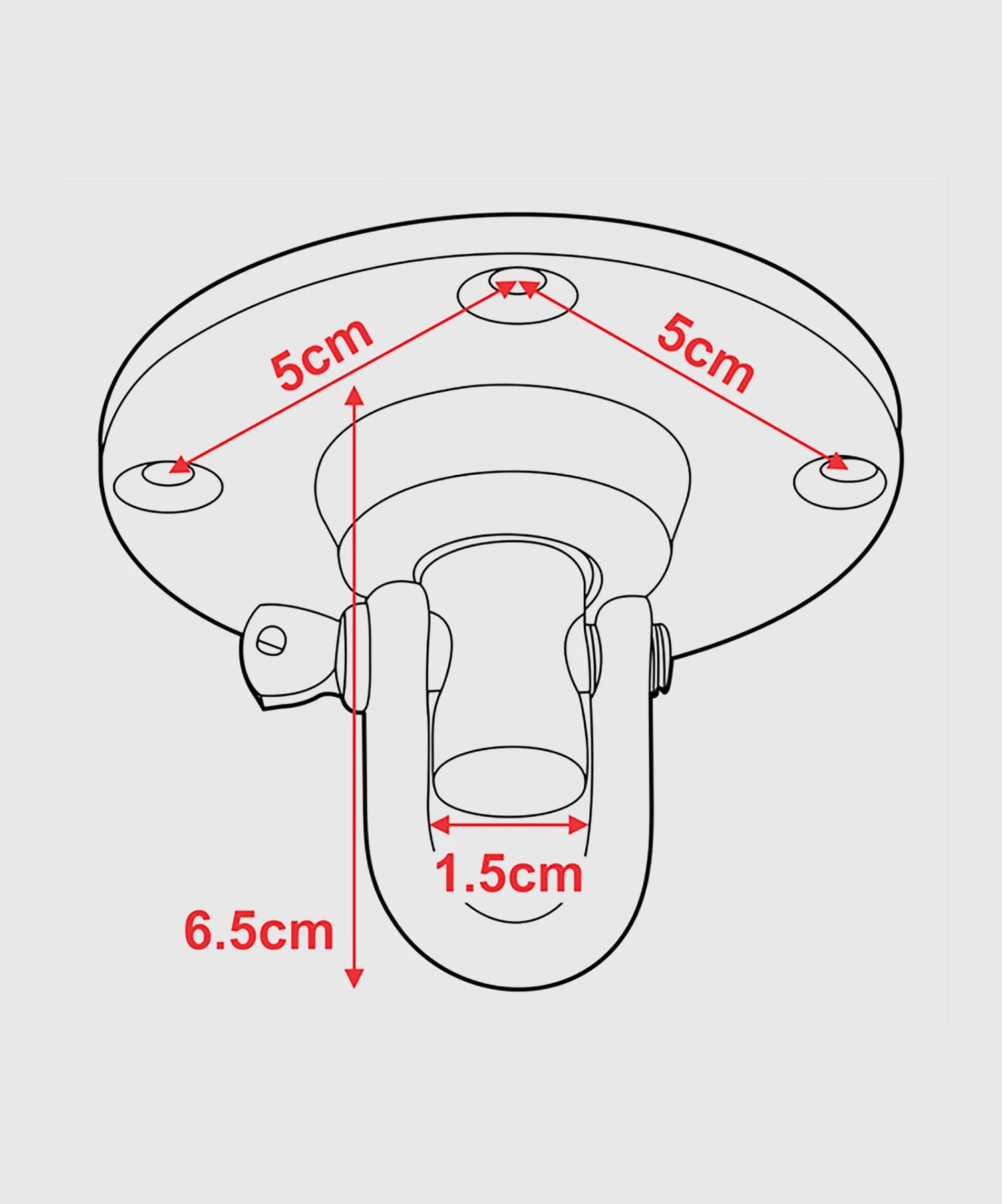 Crochet pivotant pour poire de vitesse RDX Sports - Acier - Image 4