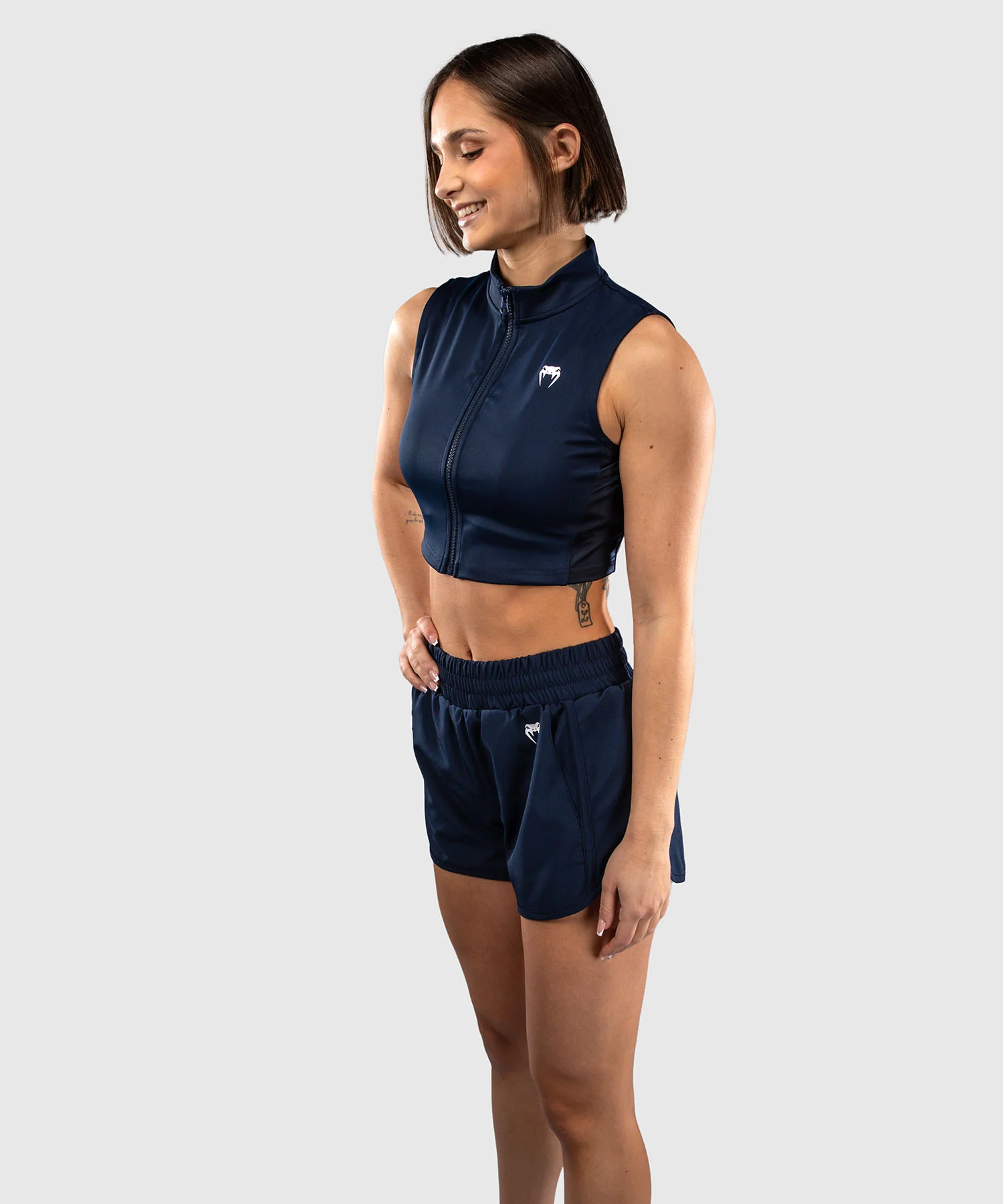 Crop Top pour Femme Venum Sculpt Shape - Bleu Marine - Image 3