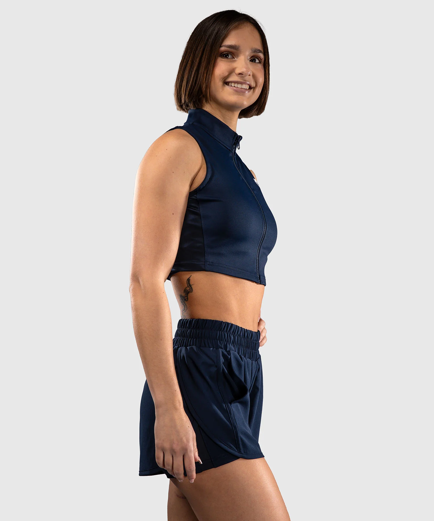 Crop Top pour Femme Venum Sculpt Shape - Bleu Marine - Image 4