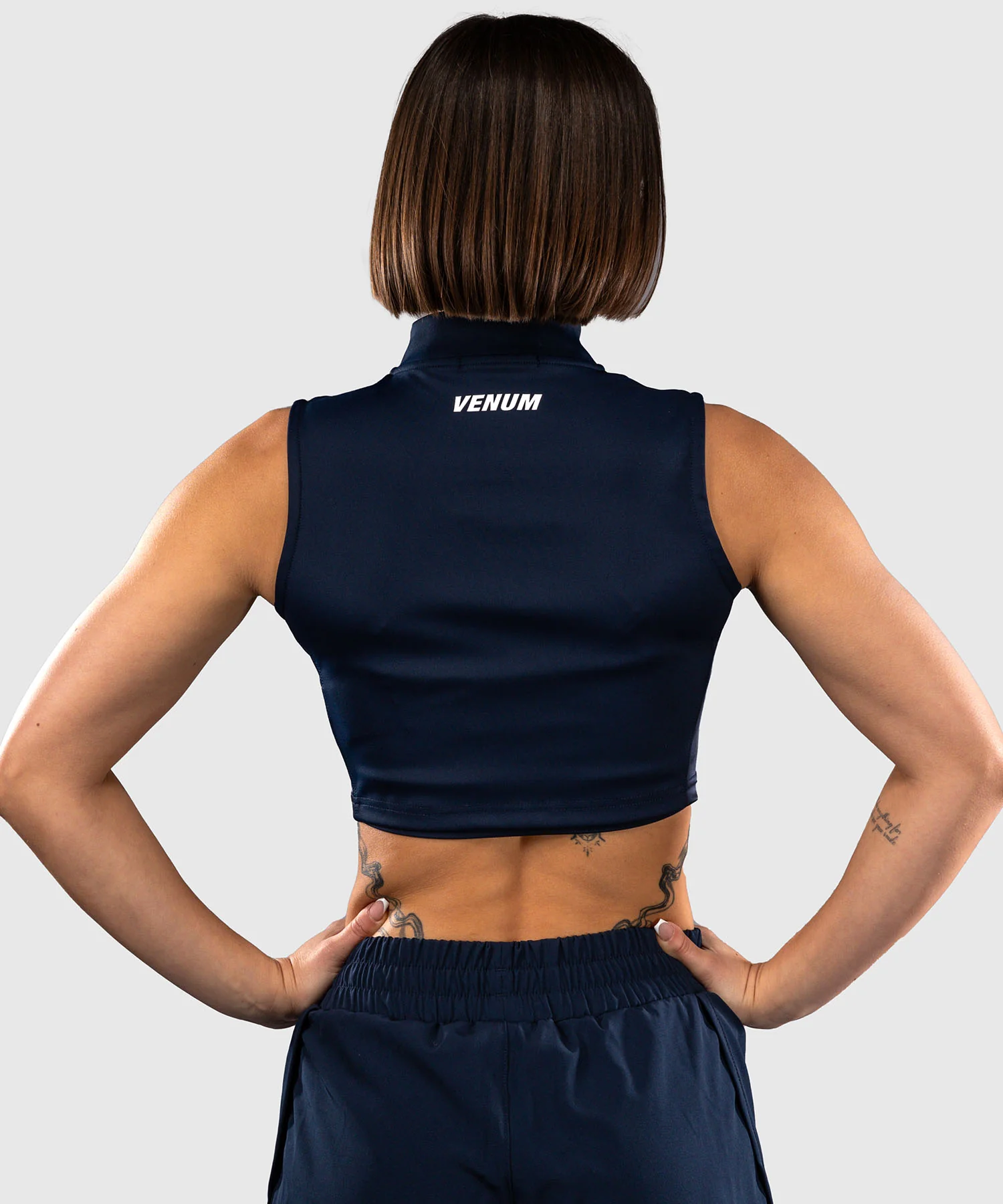 Crop Top pour Femme Venum Sculpt Shape - Bleu Marine - Image 5