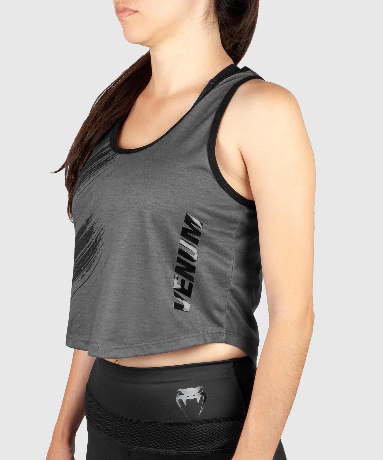 Débardeur court Femme Venum Rapid 2.0 – Noir/Noir - Image 2