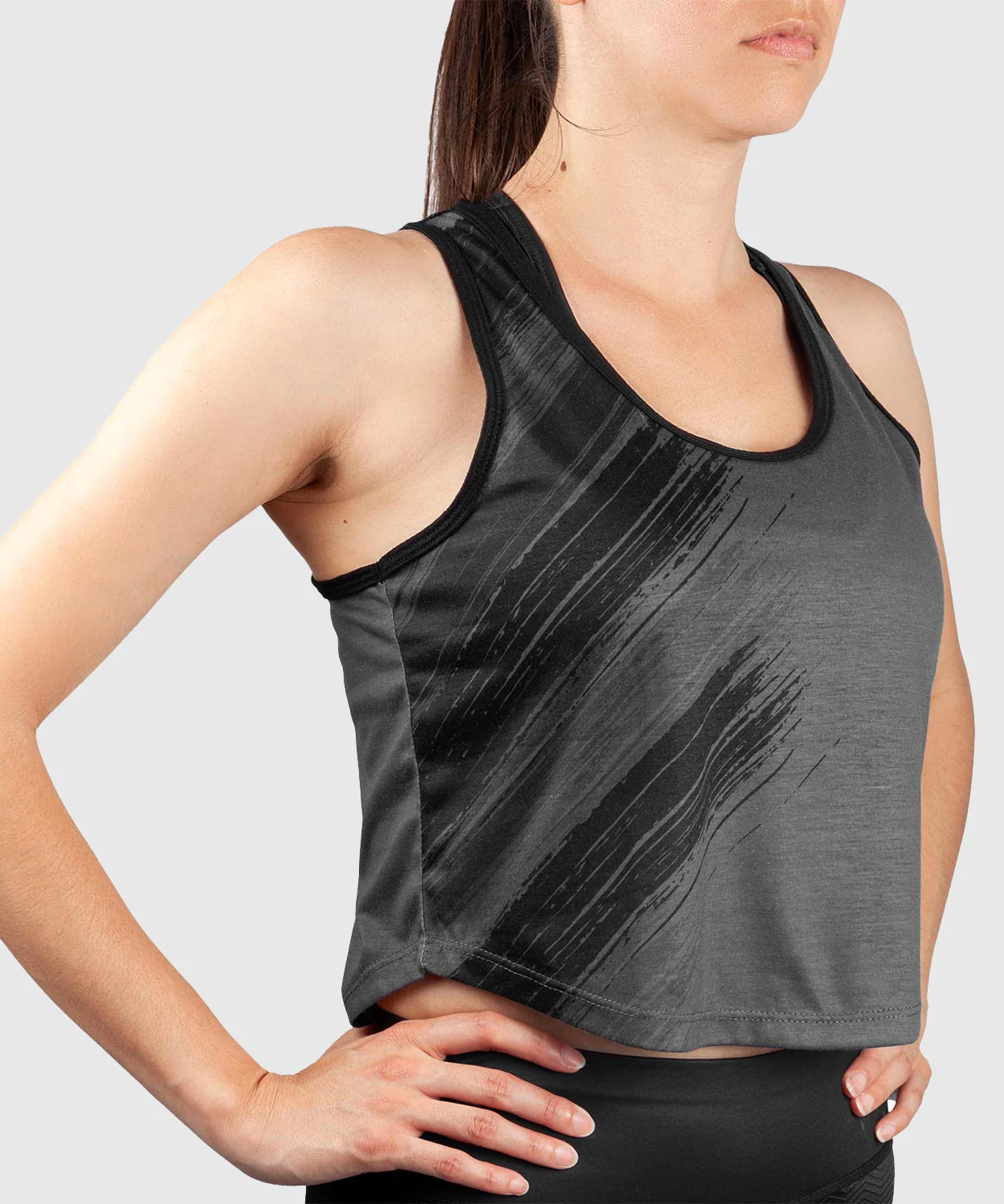 Débardeur court Femme Venum Rapid 2.0 – Noir/Noir - Image 3