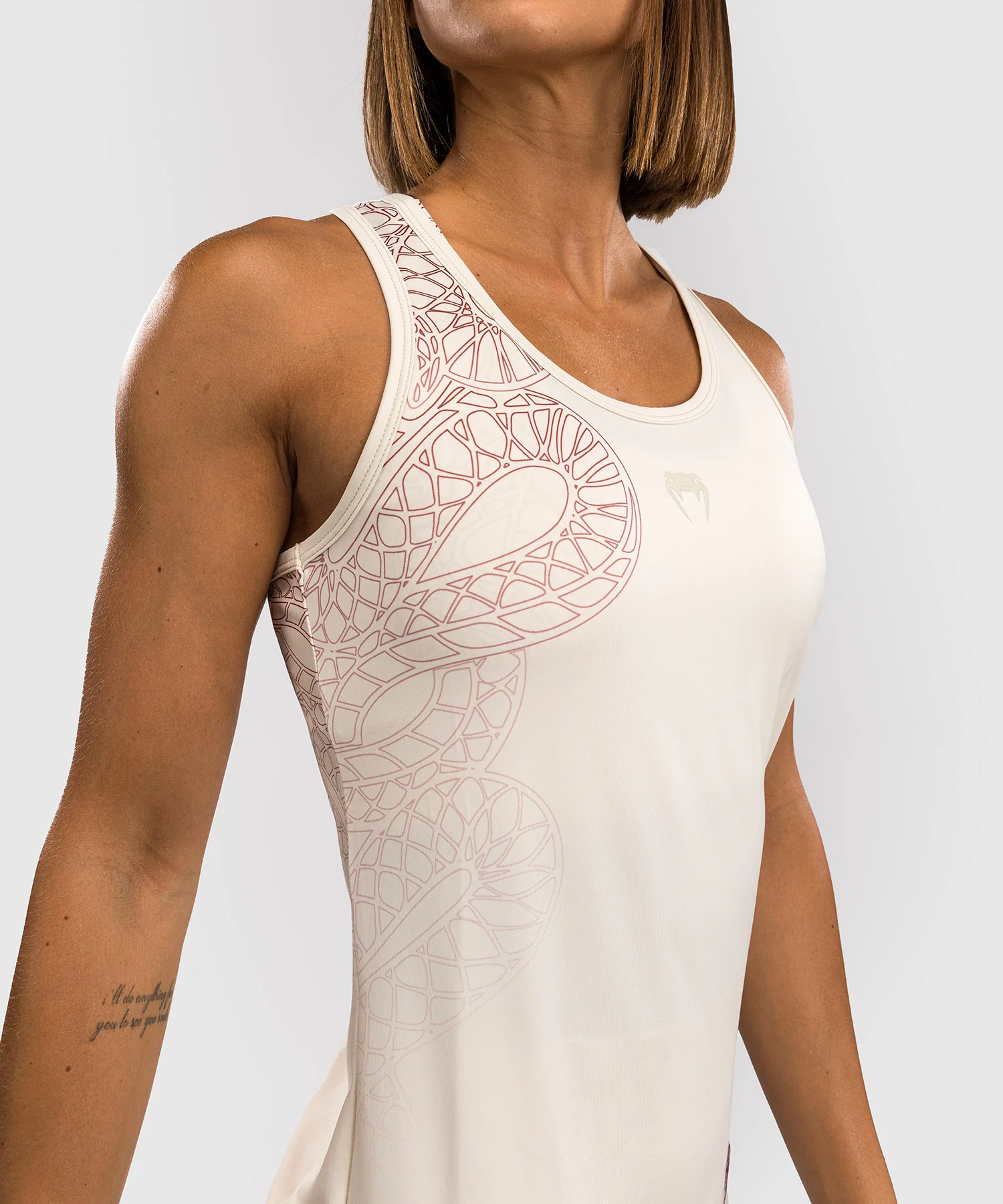 Débardeur pour Femmes Venum Serpenti – Ivoire/Bordeaux - Image 5
