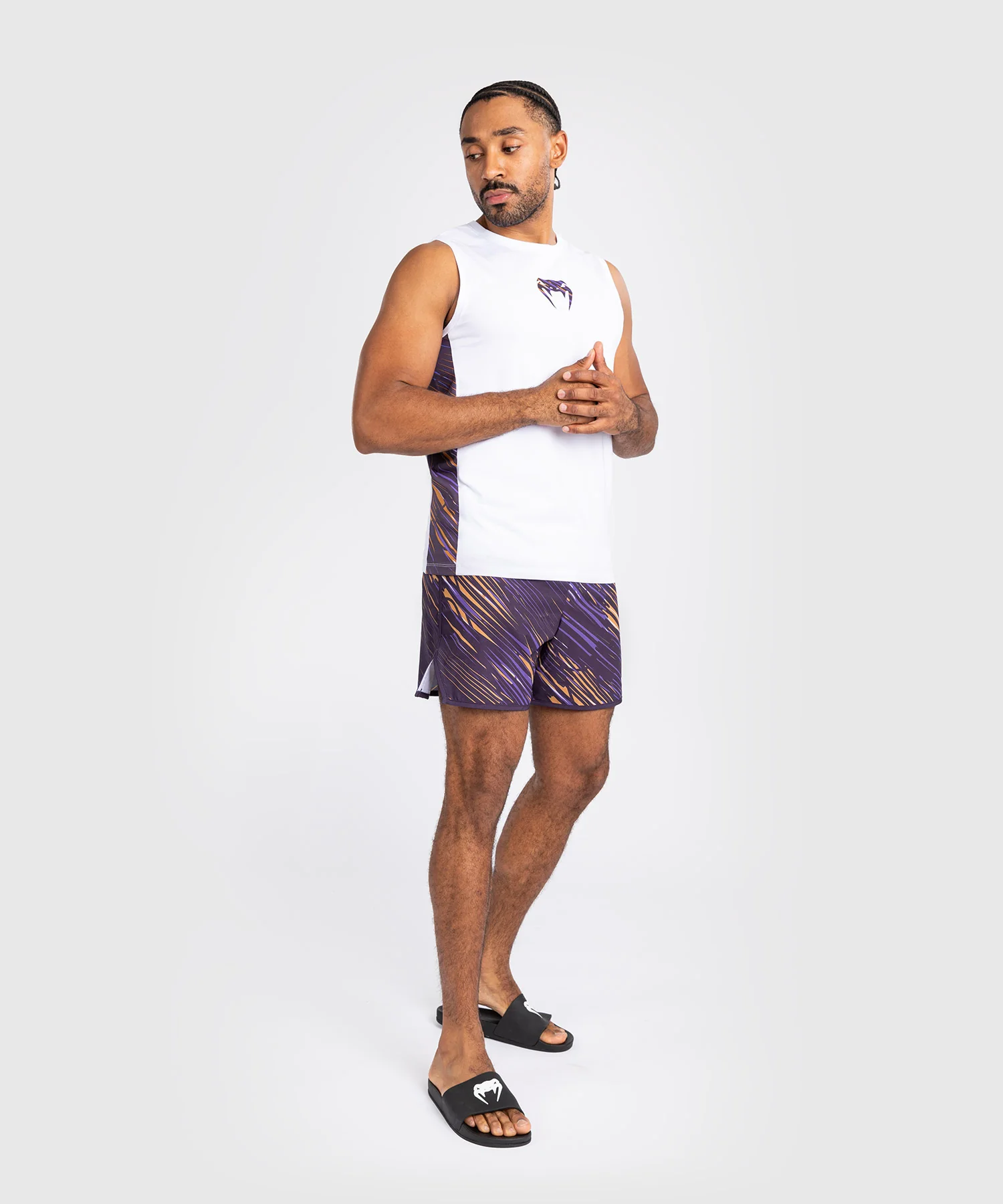 Débardeur pour Hommes Venum Rapid - Blanc/Violet Foncé - Image 3