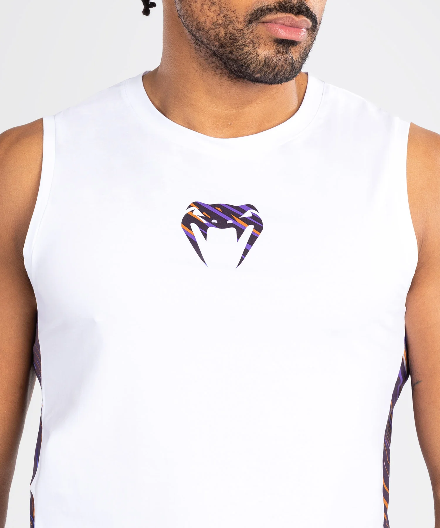Débardeur pour Hommes Venum Rapid - Blanc/Violet Foncé - Image 4