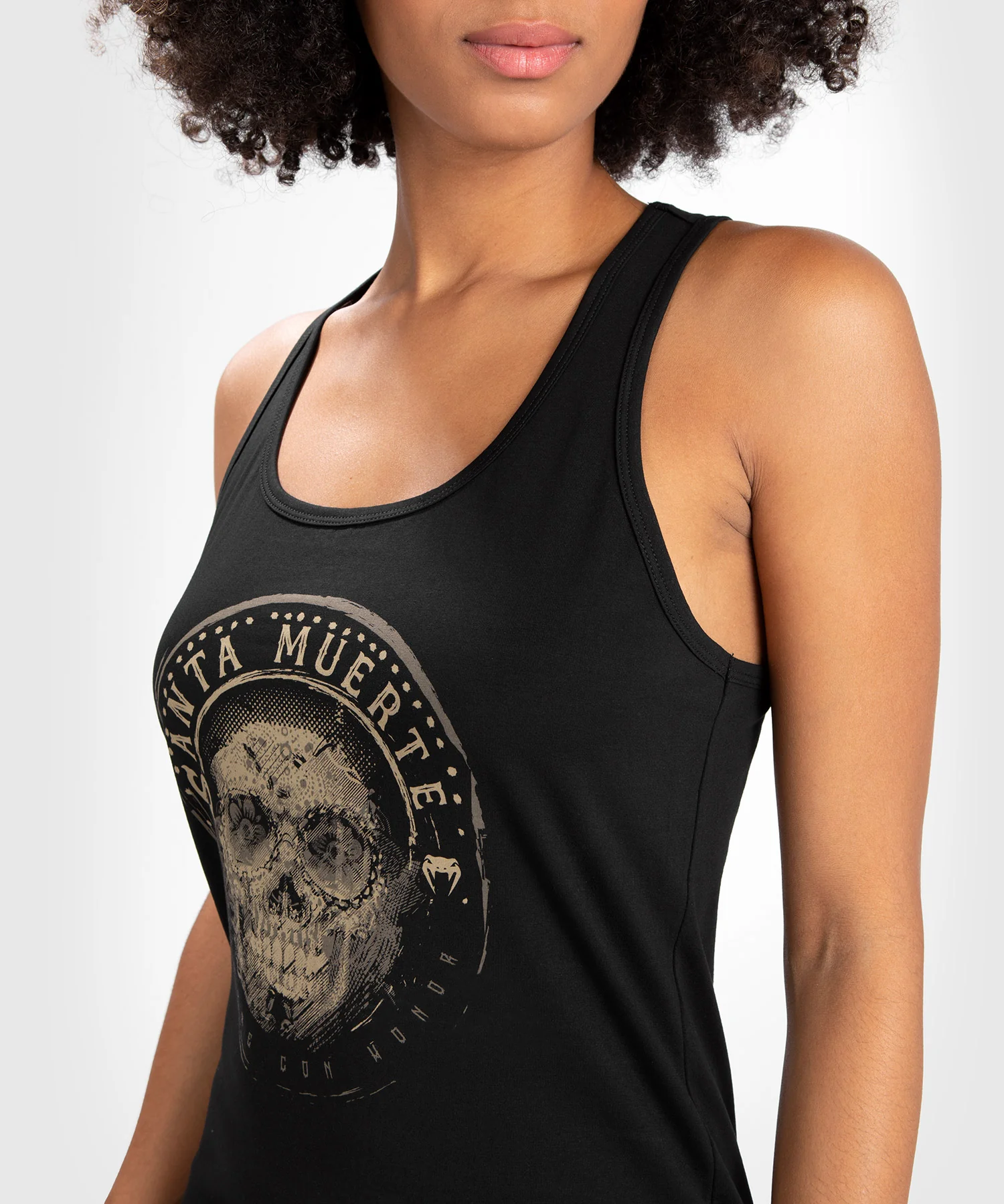 Débardeur Santa Muerte Dark Side Femme Venum - Noir/Marron - Image 5