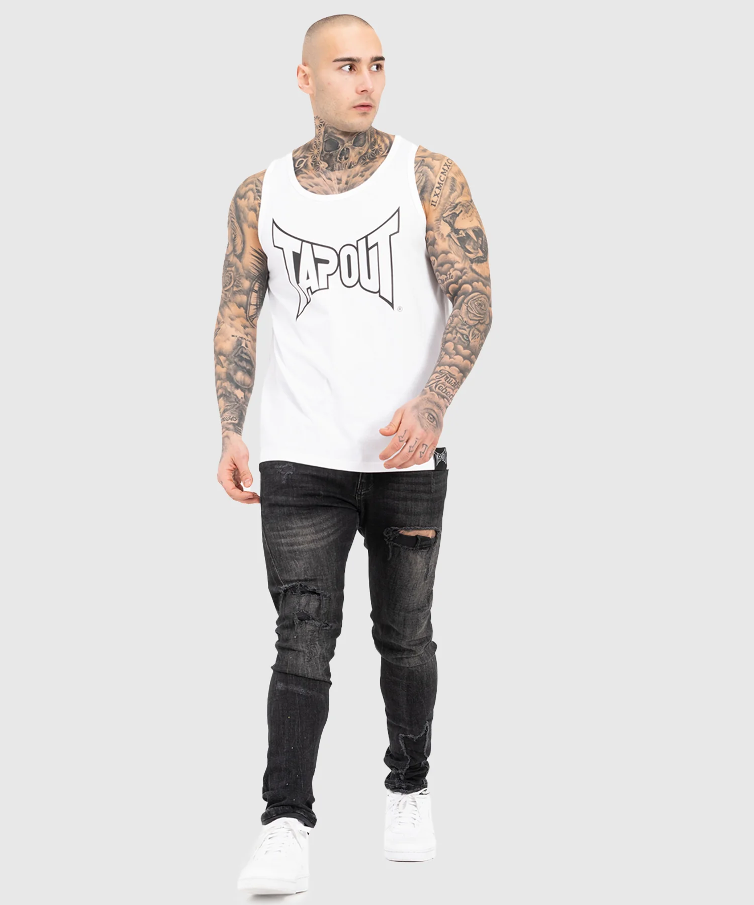 Débardeur Tapout Tipton Singlet - Blanc - Image 4