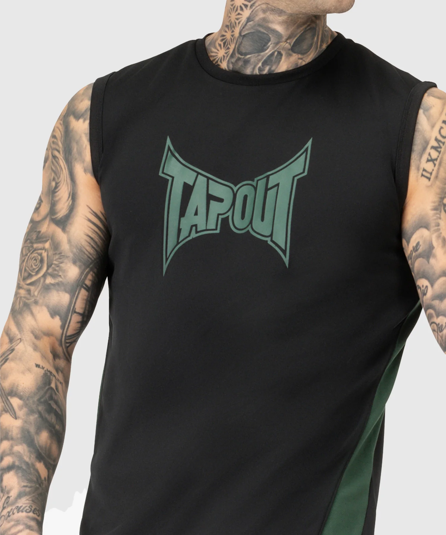 Débardeur Tapout Training - Noir/Vert - Image 4