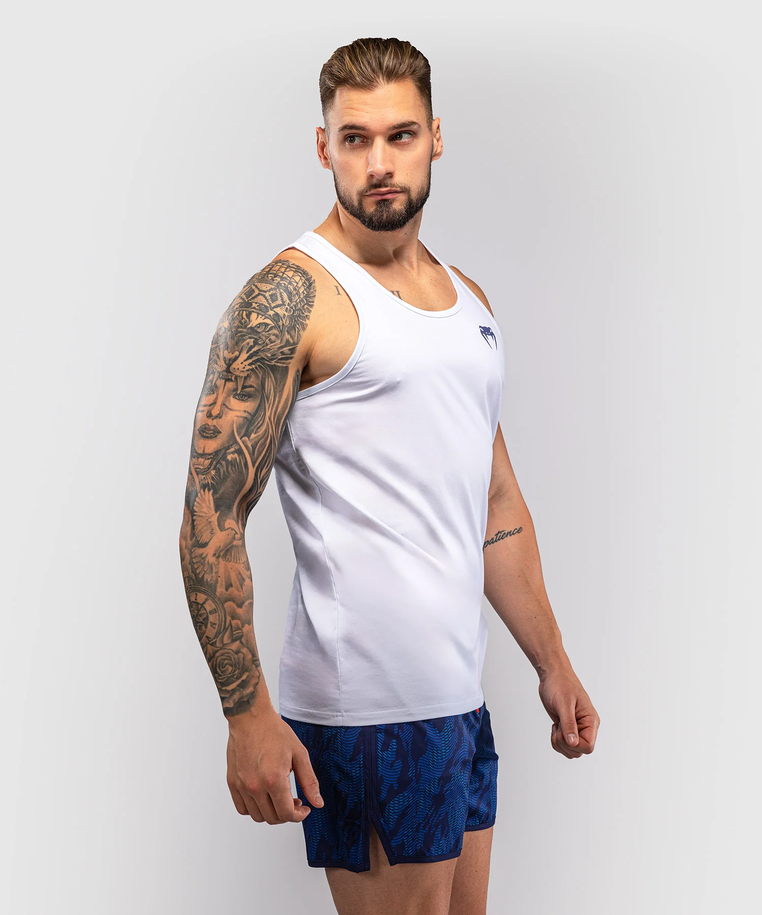 Débardeur Venum Aqua – Blanc/Bleu - Image 2
