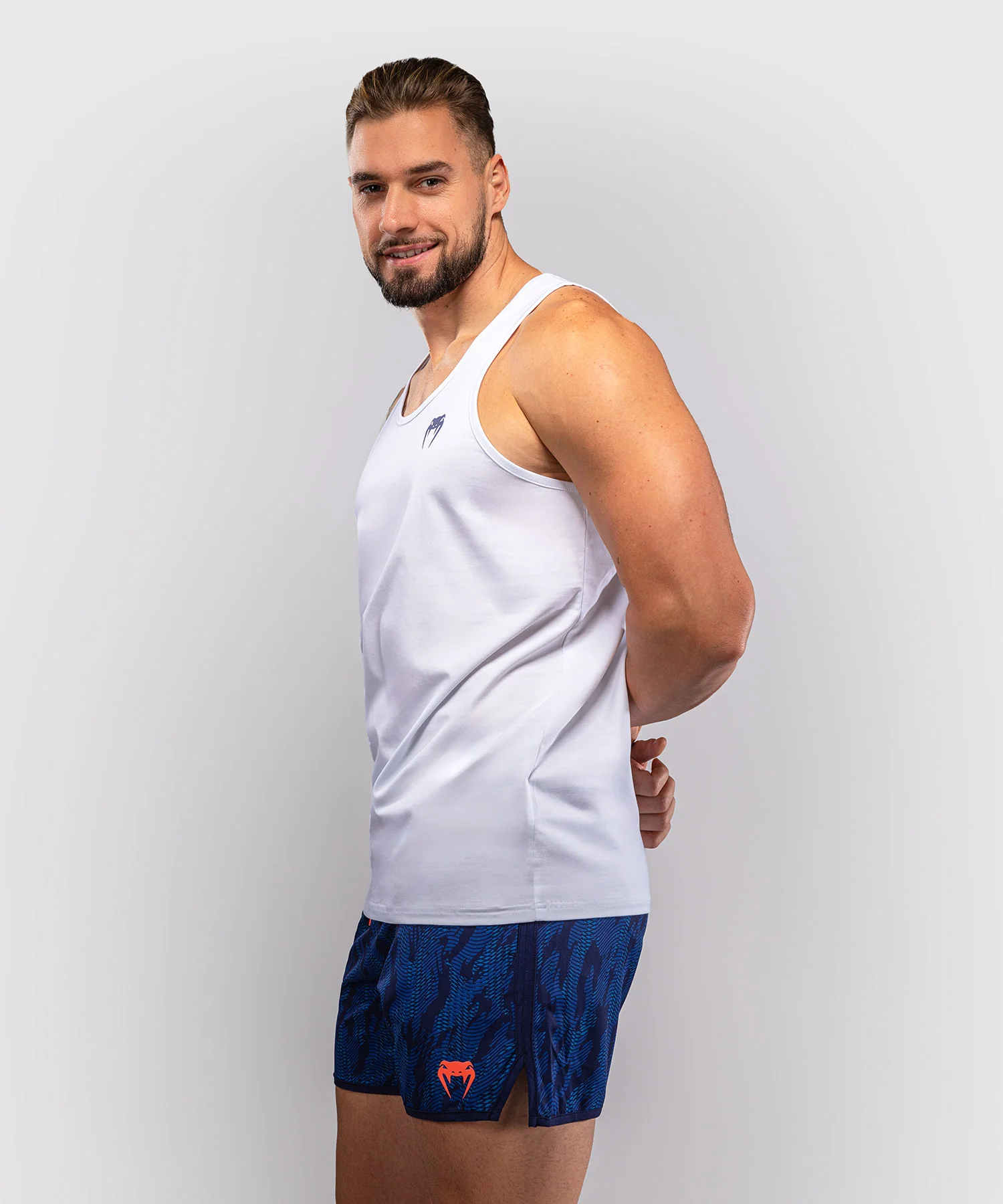 Débardeur Venum Aqua – Blanc/Bleu - Image 3