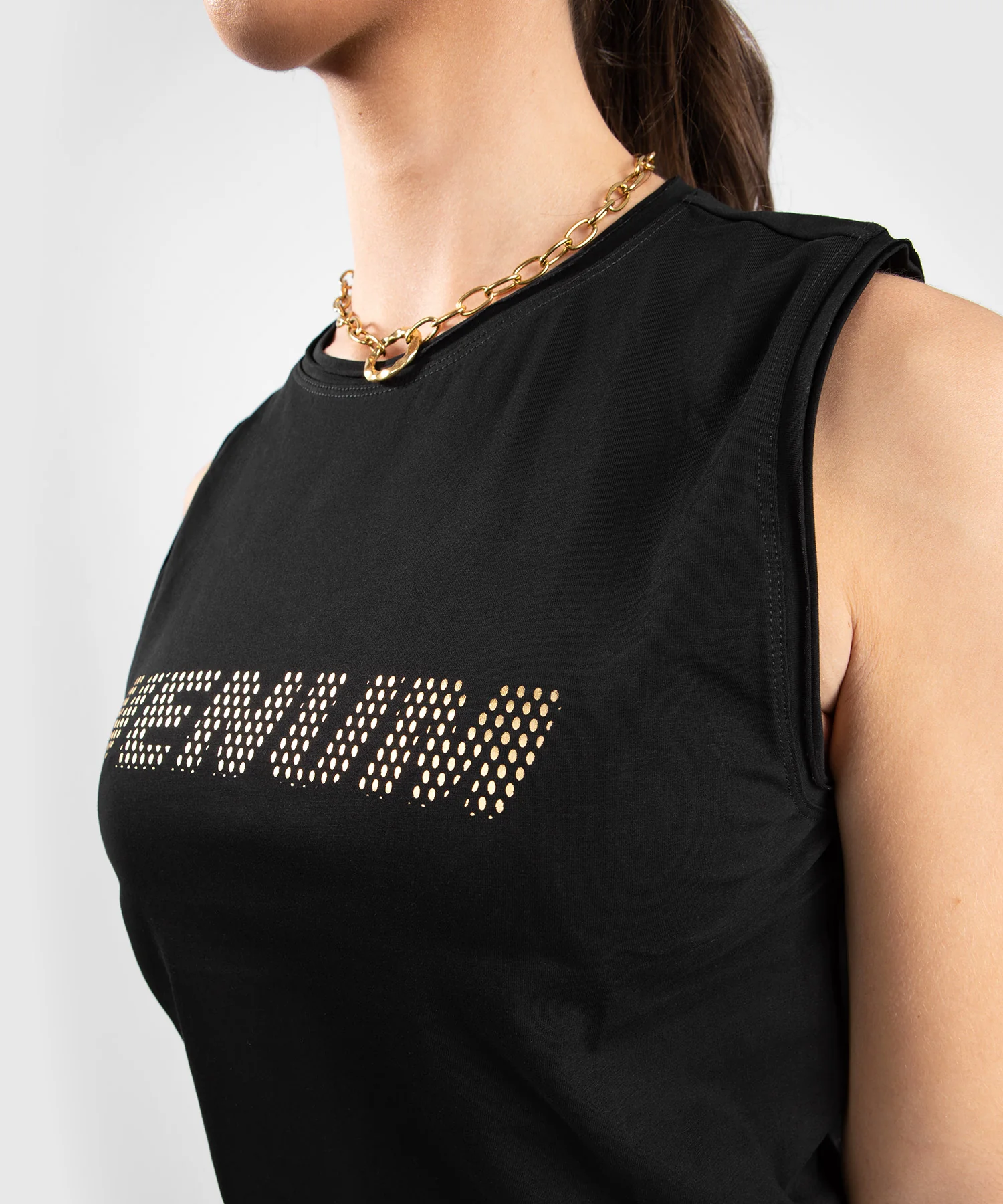 Débardeur Venum Lightning - Pour Femmes - Noir/Or - Image 6