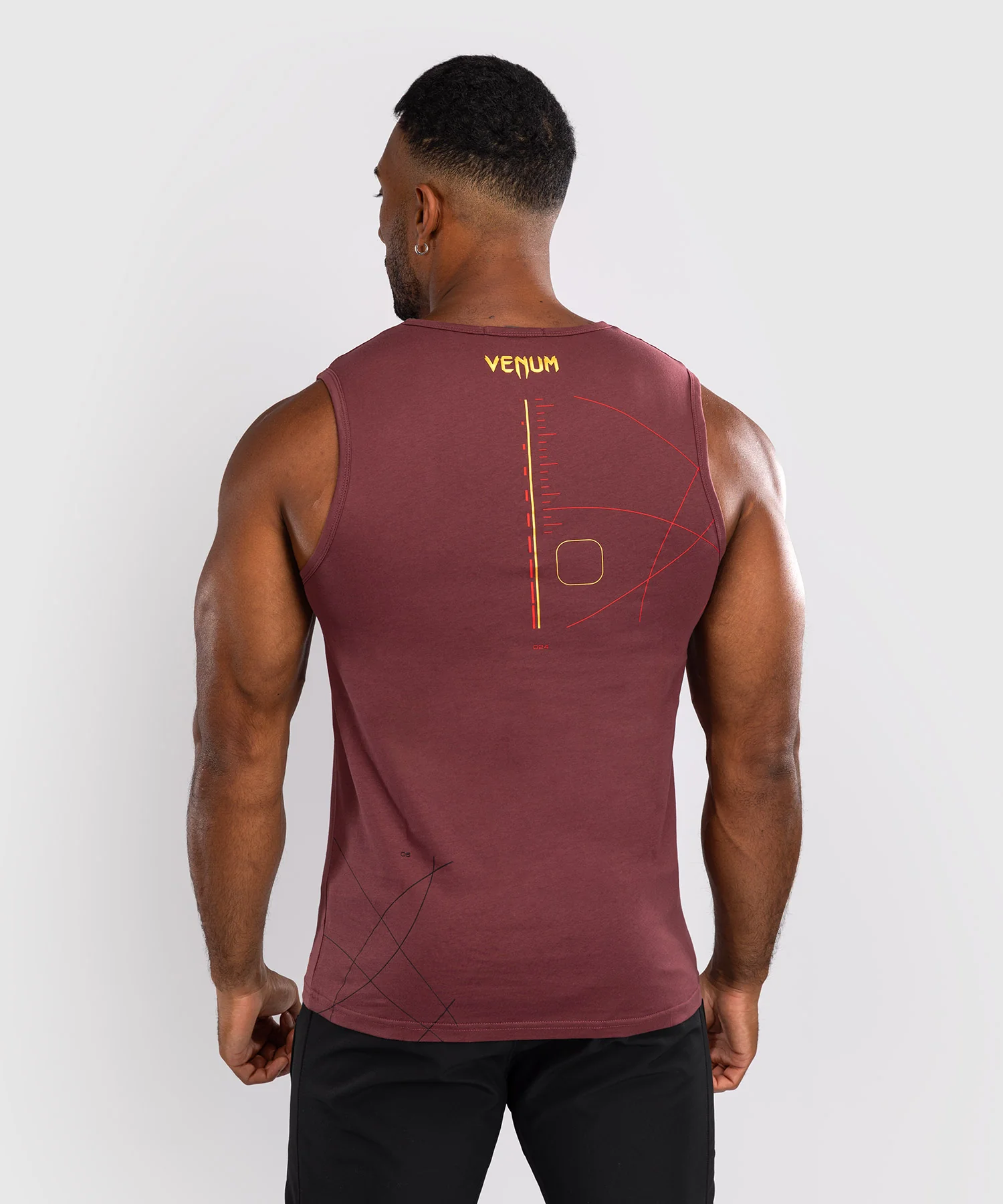 Débardeur Venum Tactical XT- Noir/Bordeaux/Or - Image 3