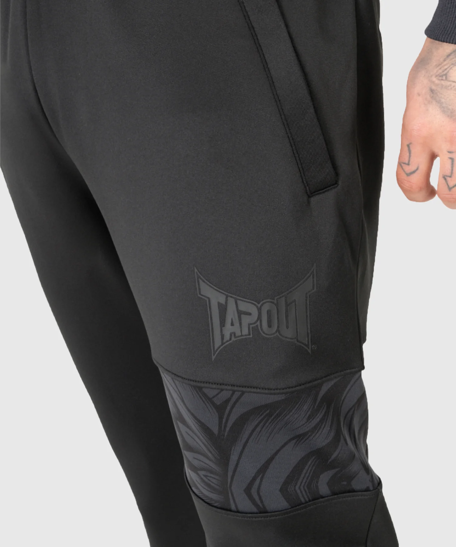 Ensemble de Jogging Tapout Spirit - Noir/Gris - Image 5