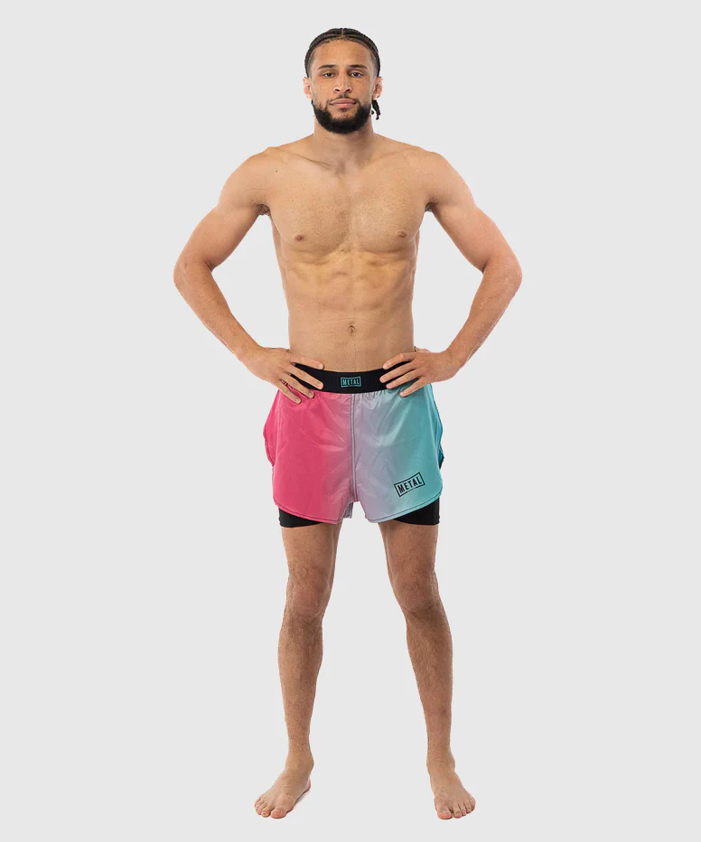 Short de MMA Metal Boxe 2 En 1 Metal Miami - Noir - Image 3