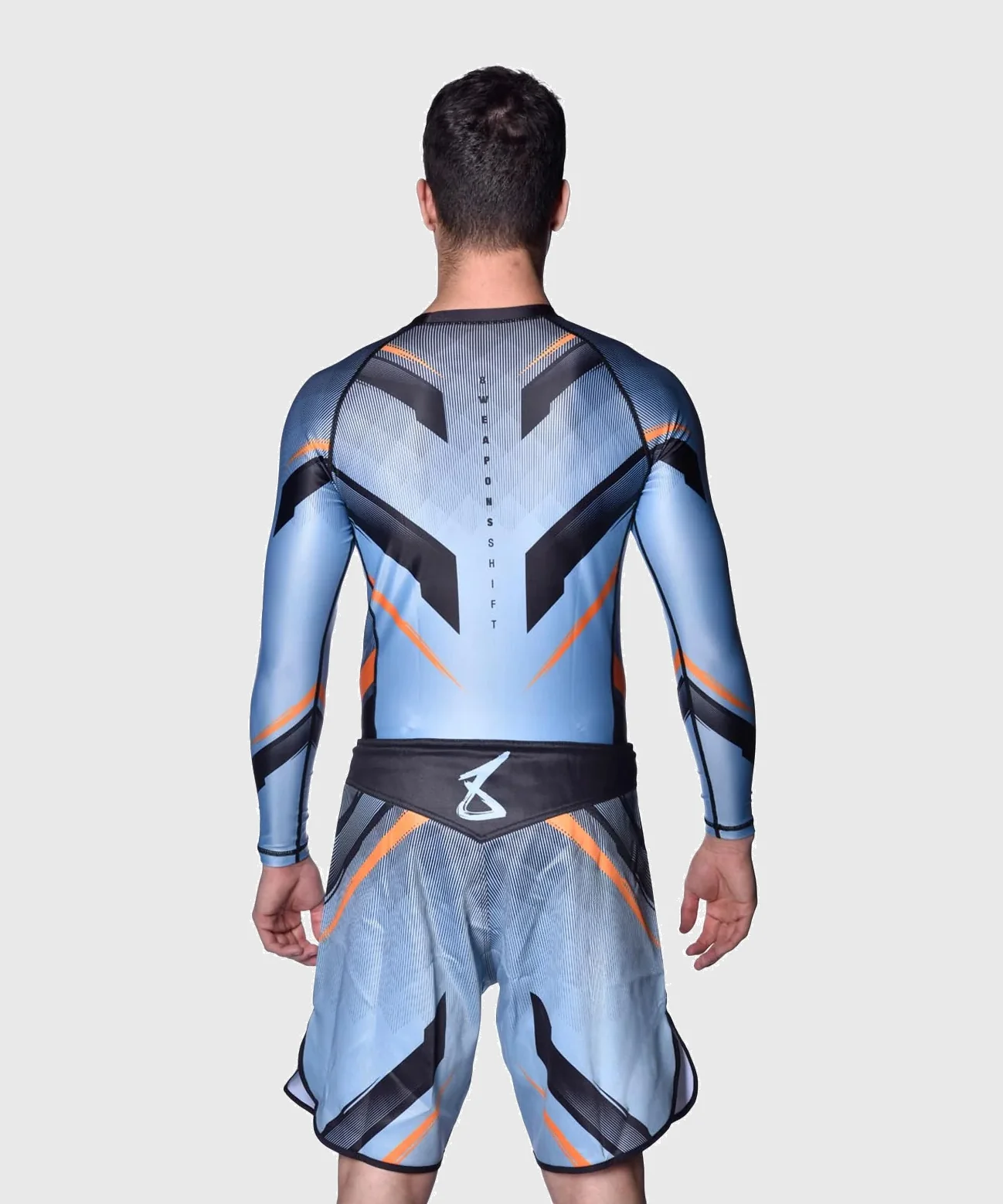 Short de MMA 8 Weapons Shift - Bleu/Noir/Orange - Image 6
