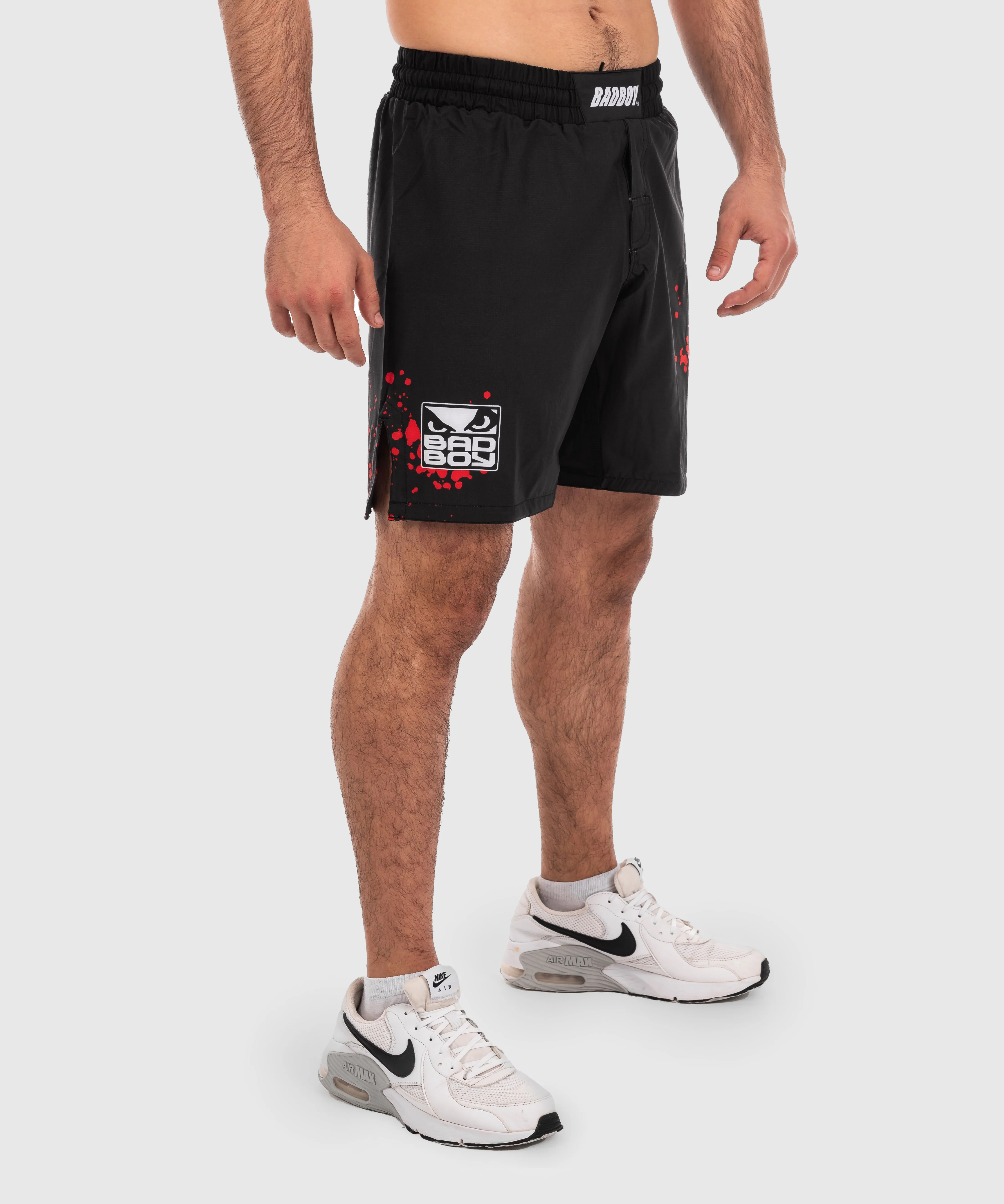 Short de MMA Bad Boy Splatter - Noir/Rouge - Image 2