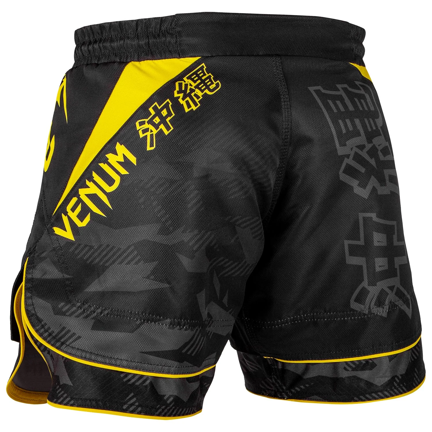 Fightshort court Venum Okinawa 2.0 - Noir/Jaune - Image 3