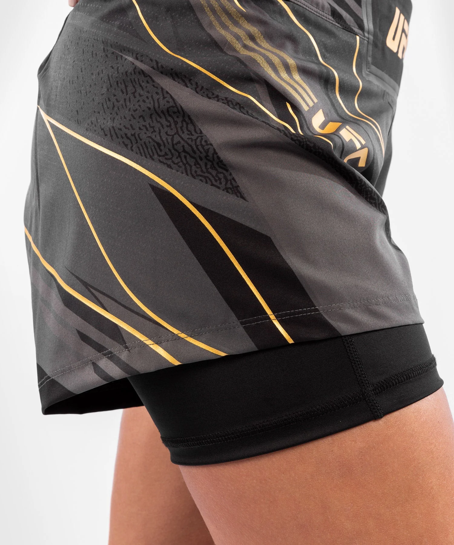 Fightshort Femme UFC Venum Authentic Fight Night - Coupe Courte - Champion - Image 6