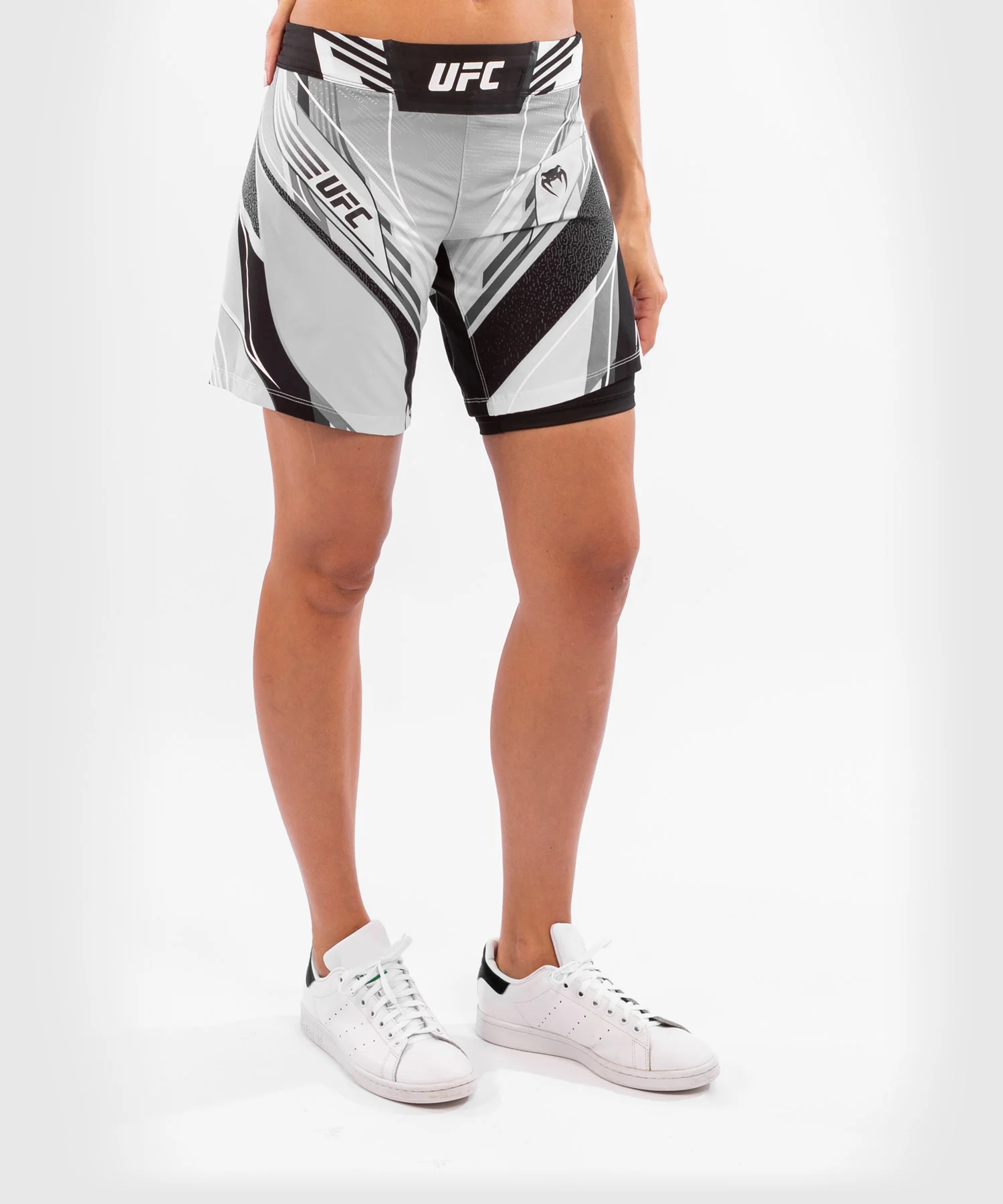Fightshort Femme UFC Venum Authentic Fight Night - Coupe Longue - Blanc - Image 4