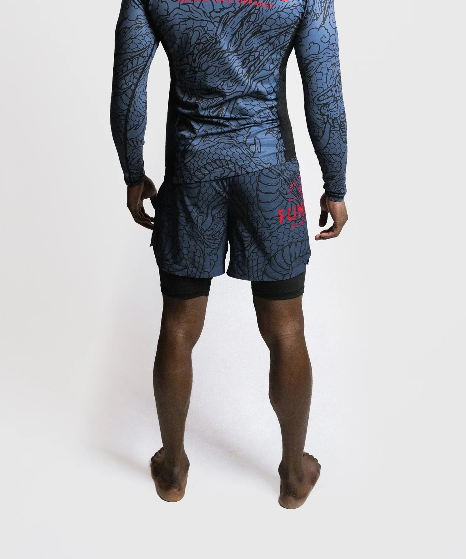 Short de MMA Fumetsu Dual Layer Dragon Slayer - Bleu/Rouge - Image 3