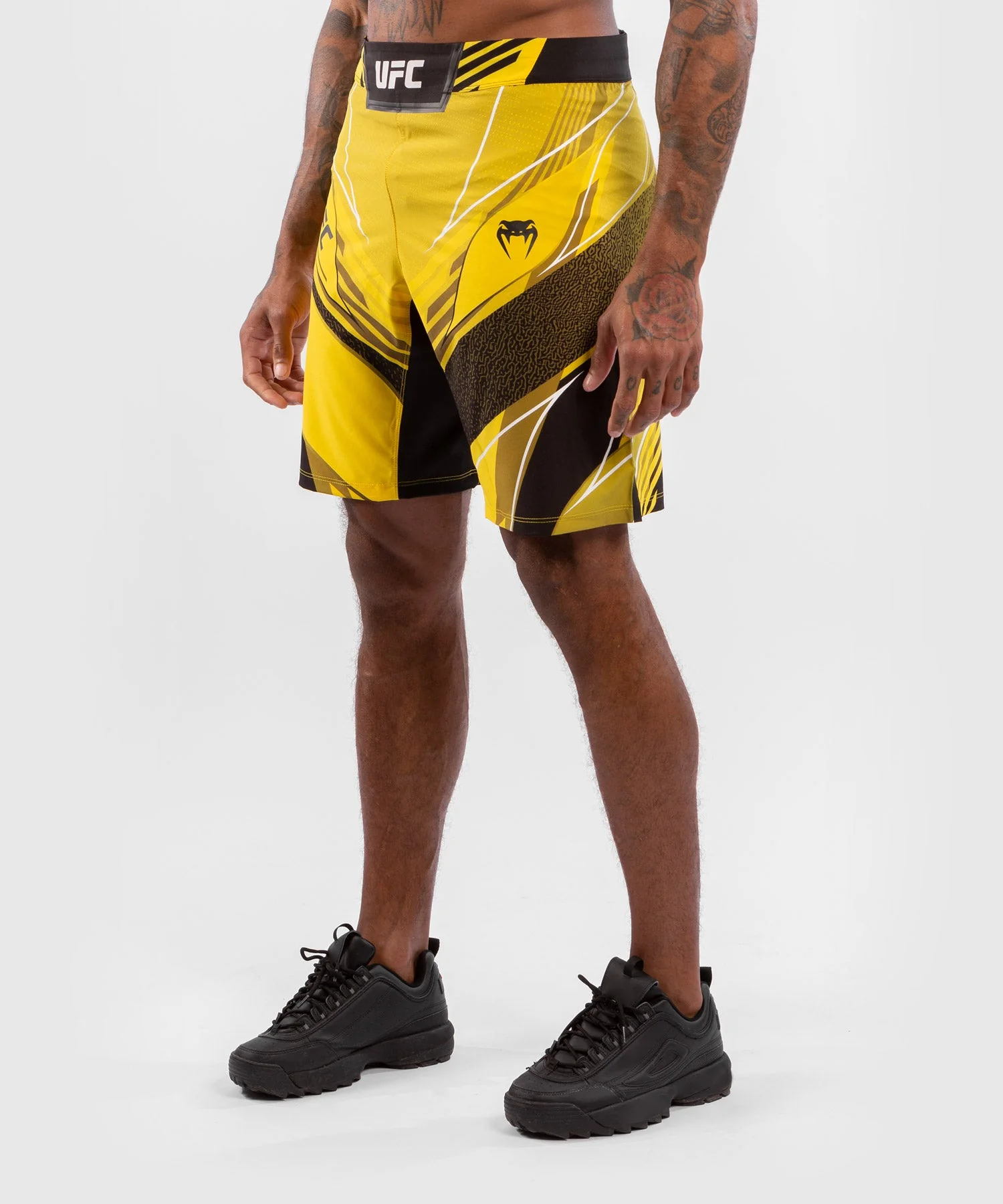 Fightshort Homme UFC Venum Authentic Fight Night - Coupe Longue - Jaune - Image 3