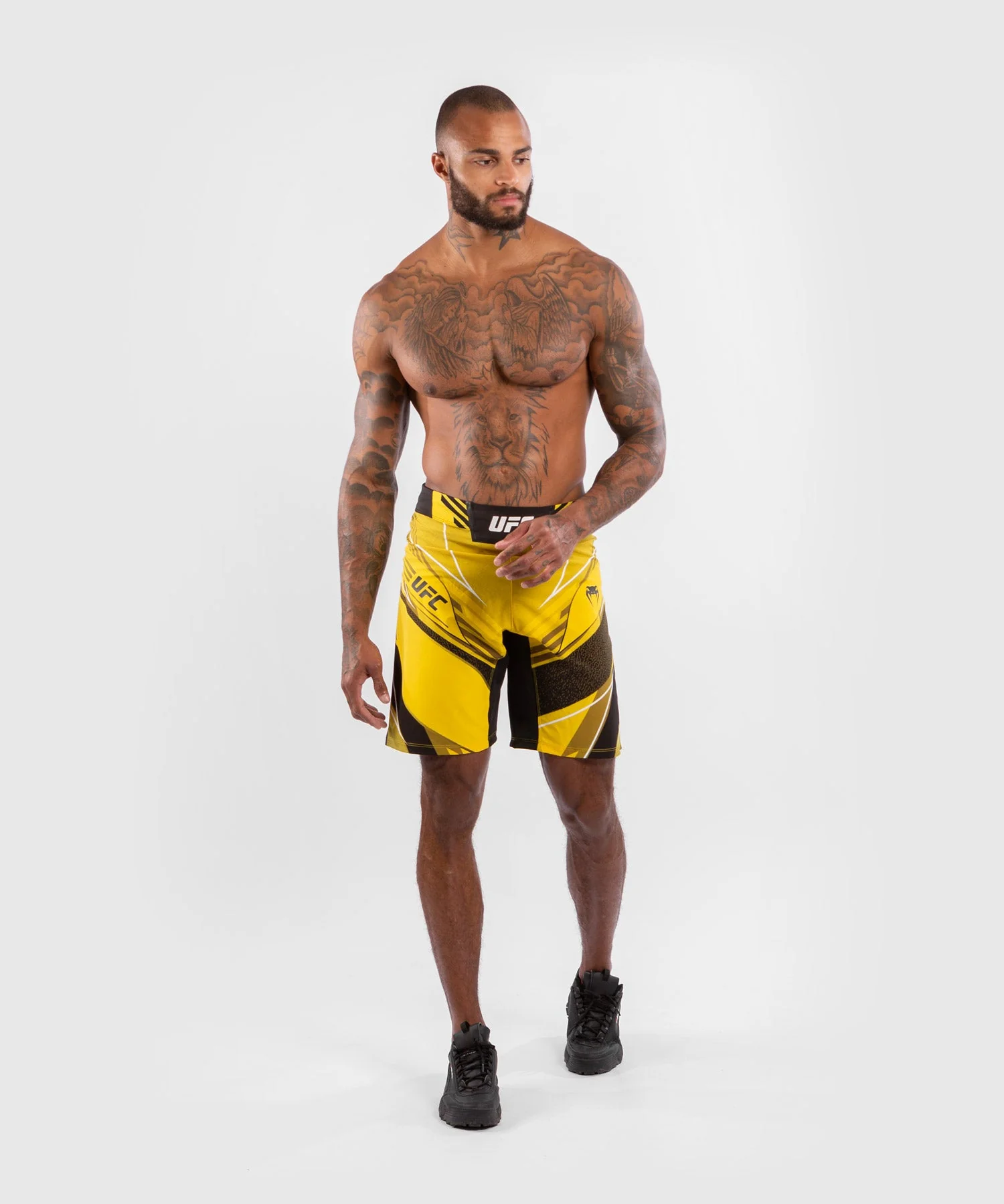Fightshort Homme UFC Venum Authentic Fight Night - Coupe Longue - Jaune - Image 6