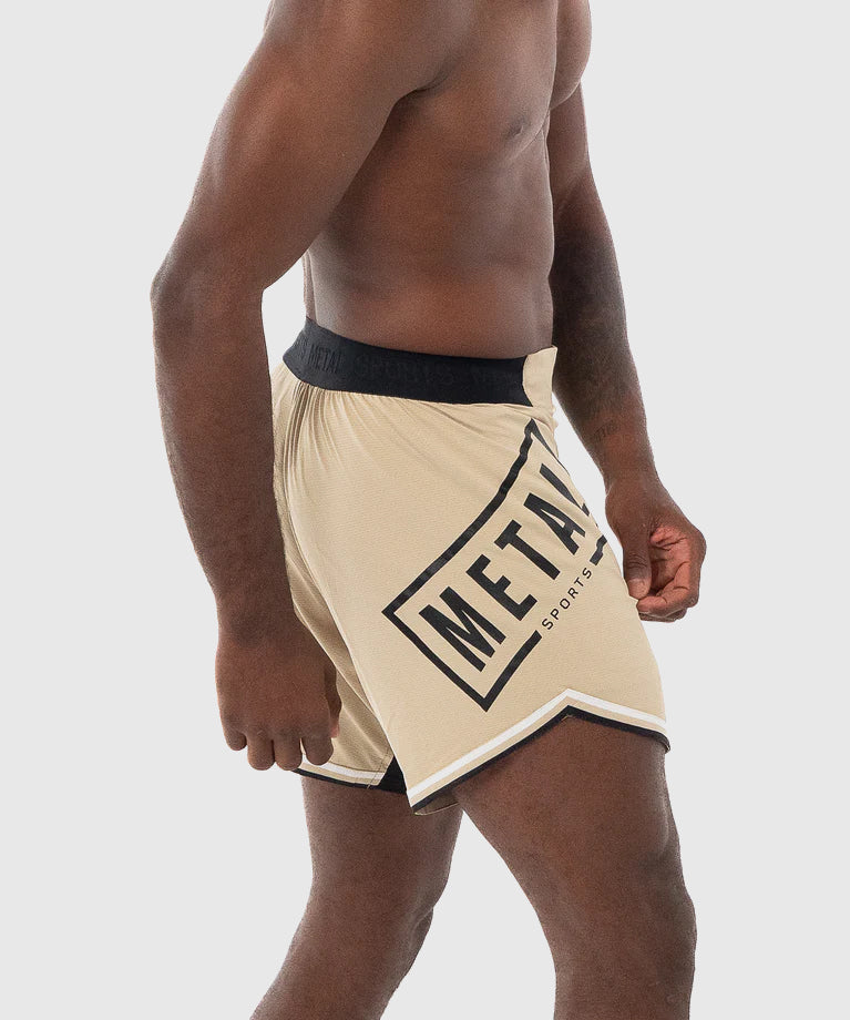 Short de MMA Metal Boxe - Beige
