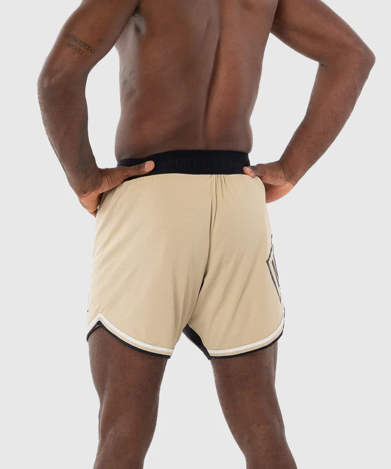 Short de MMA Metal Boxe - Beige - Image 2