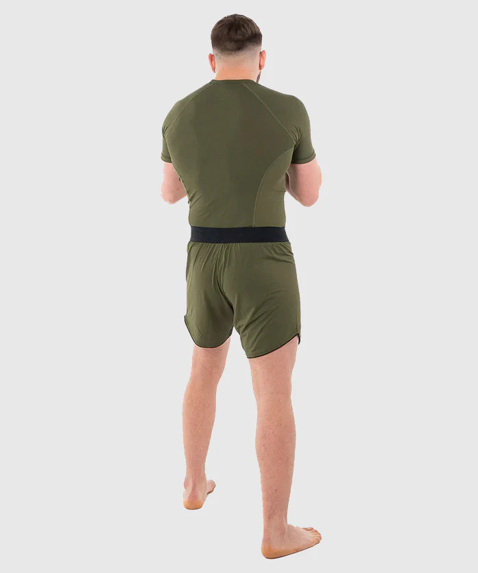 Short de MMA Metal Boxe - Kaki/Orange - Image 4