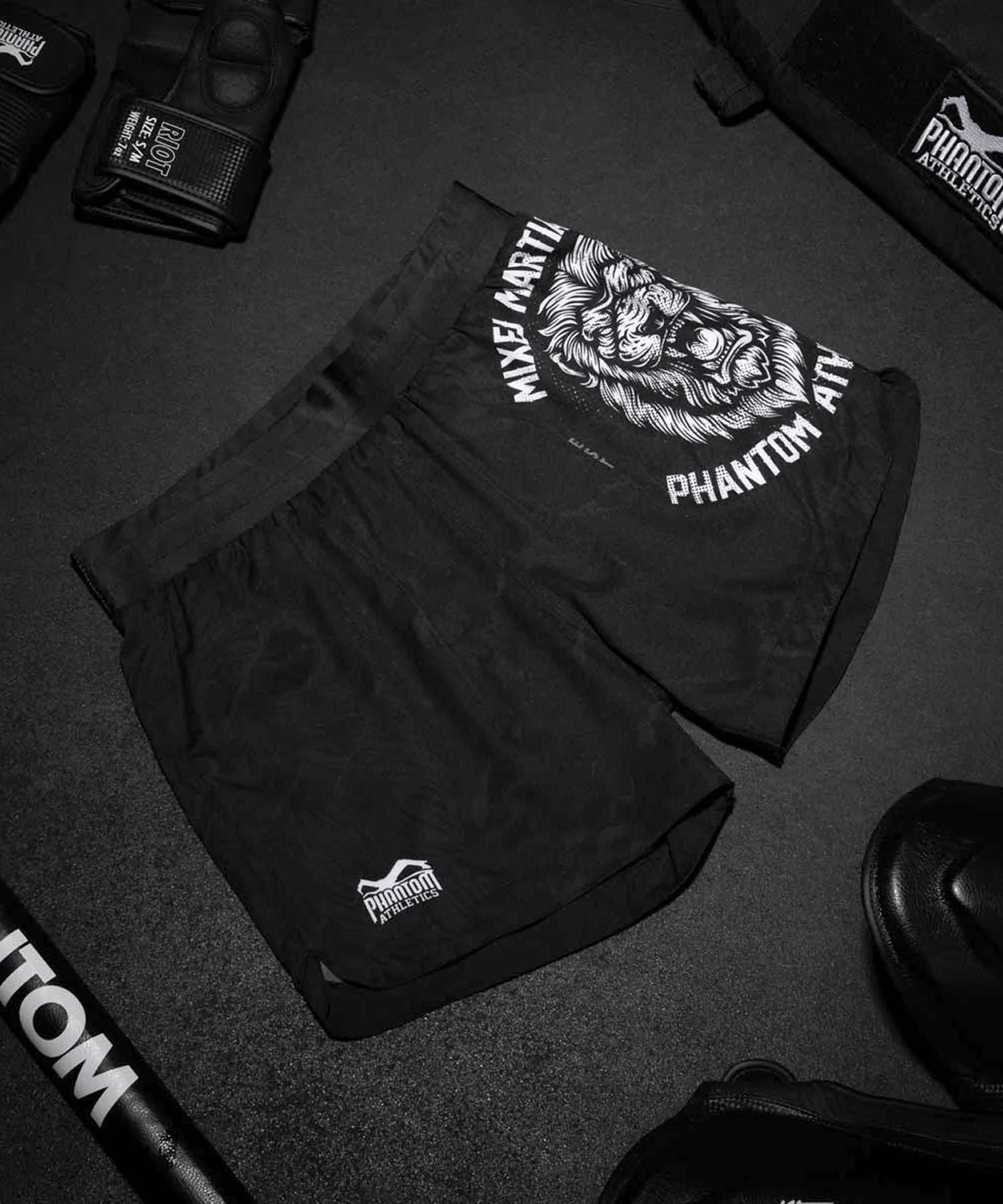 Short de MMA Phantom Athletics Fusion Lionheart - Noir - Image 3