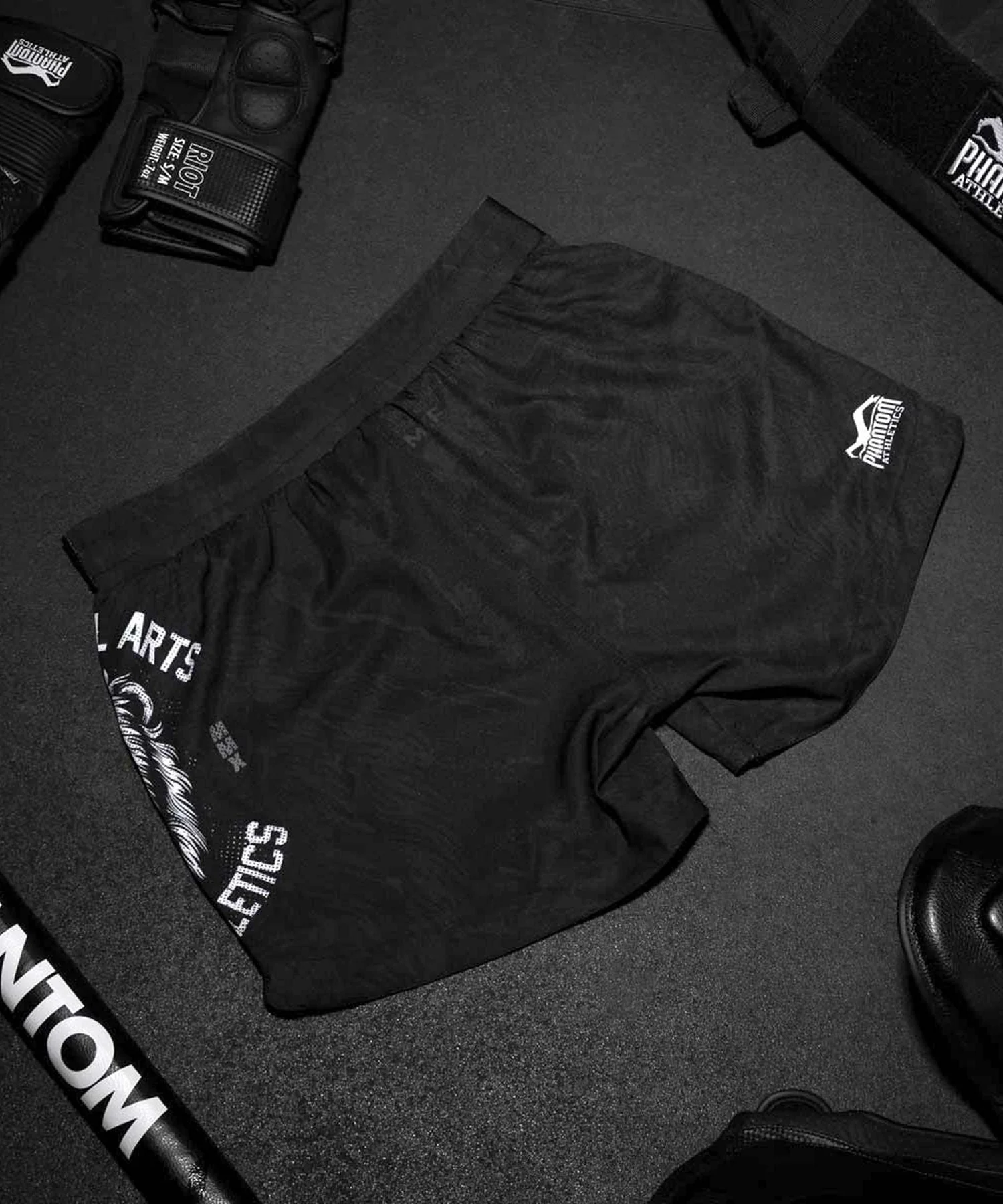 Short de MMA Phantom Athletics Fusion Lionheart - Noir - Image 4
