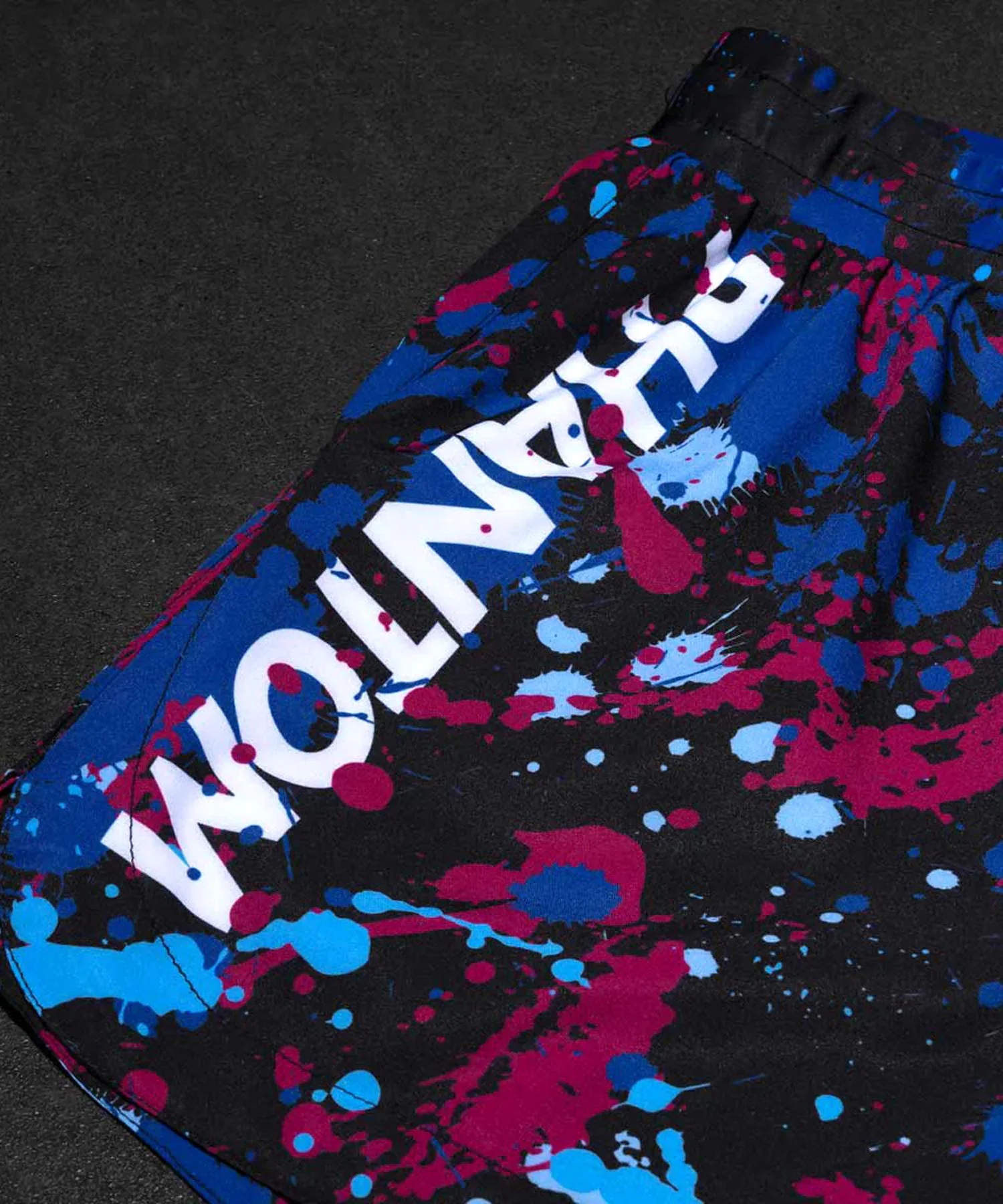 Short de MMA Phantom Athletics Fusion Splatter - Noir/Bleu/Rouge - Image 6