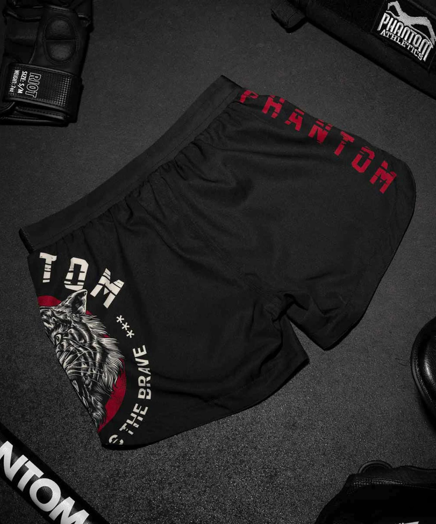 Short de MMA Phantom Athletics Fusion Tiger Unit - Noir - Image 4