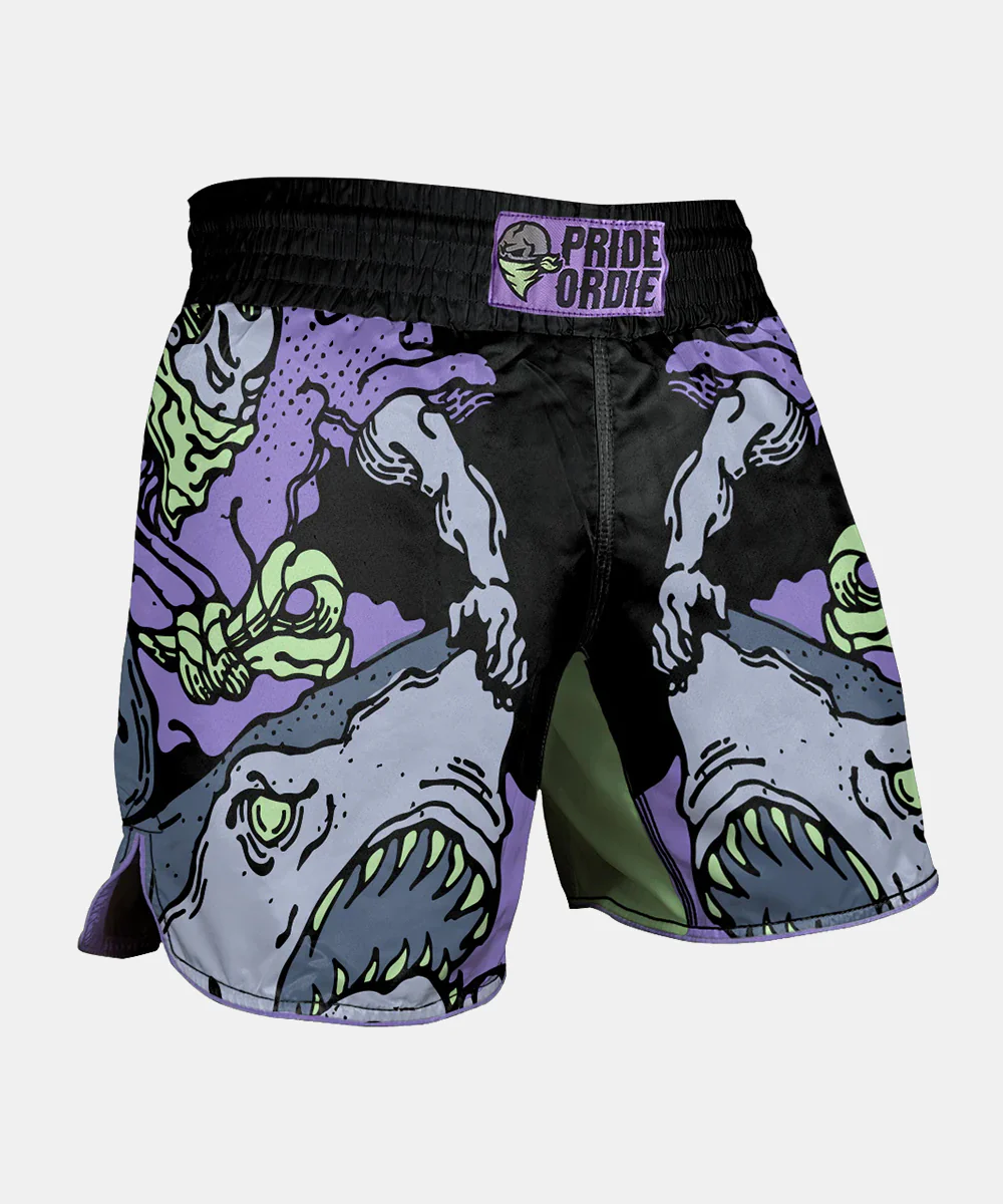 Short de MMA Pride Or Die Dangerous Water V.2 - Noir - Image 2
